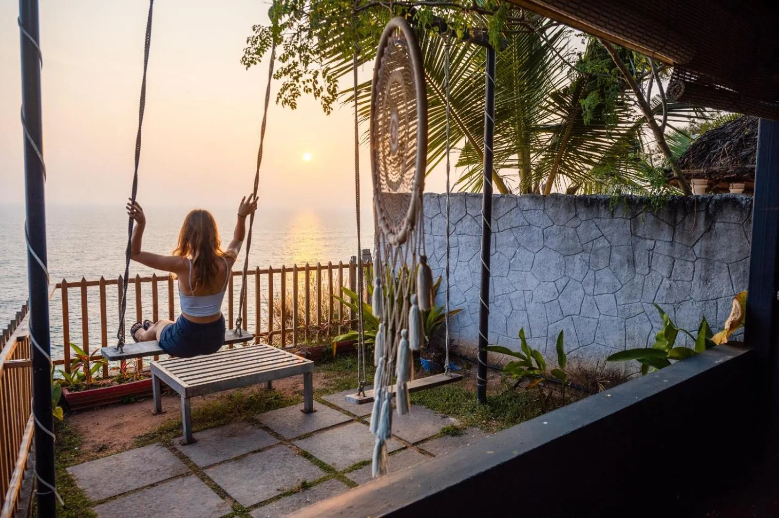 Seating area in Sky Frame Beach Resort