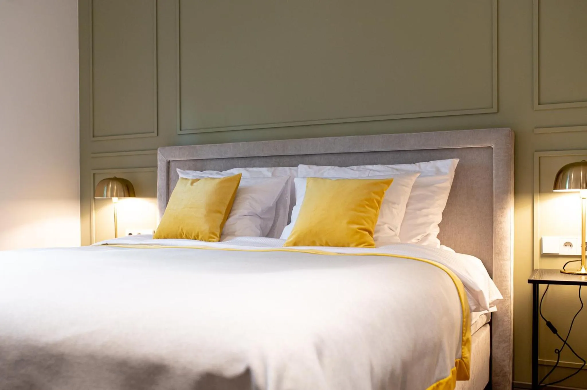 Bed in Hotel Gothards