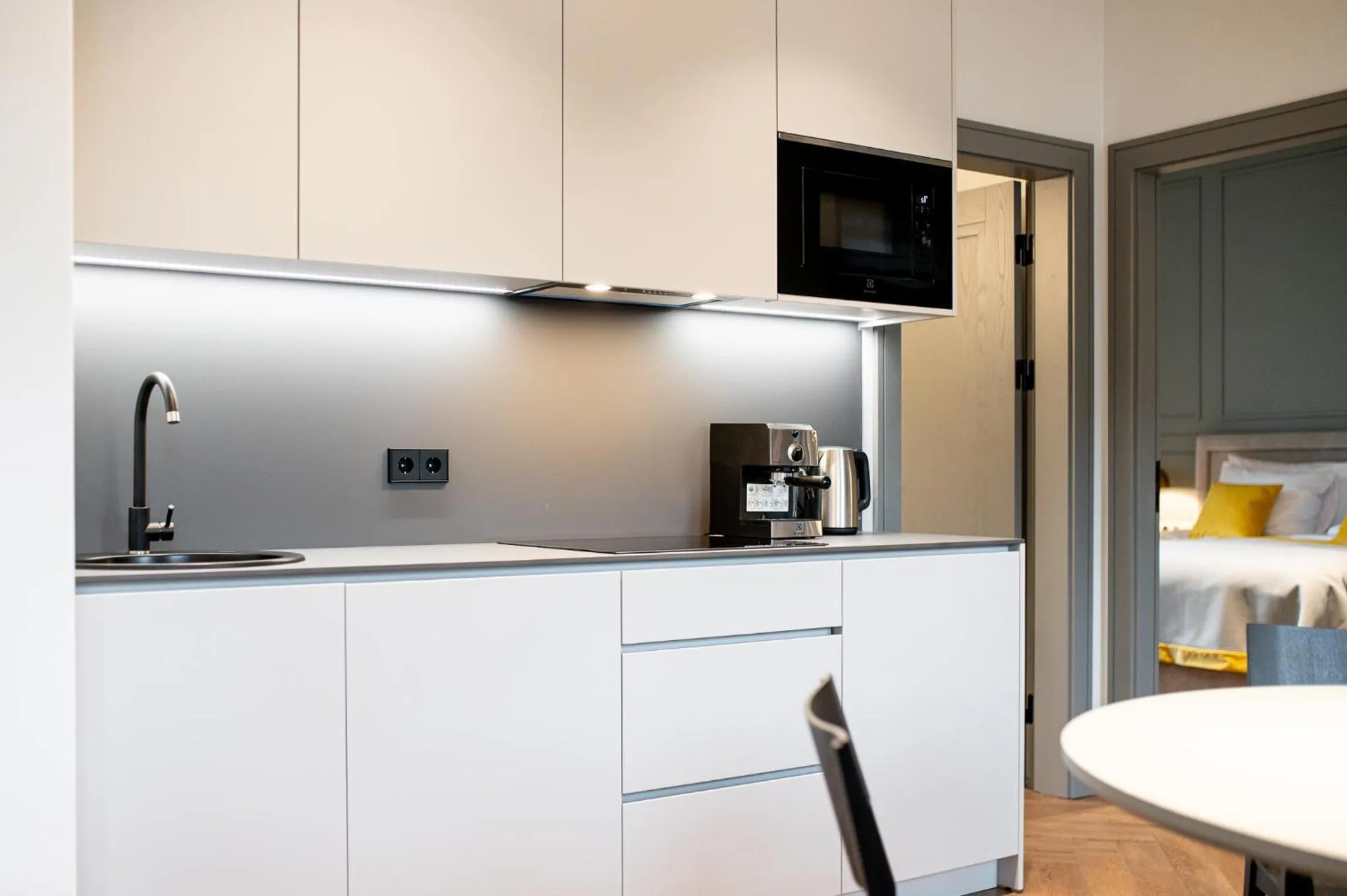 Bed in Hotel Gothards