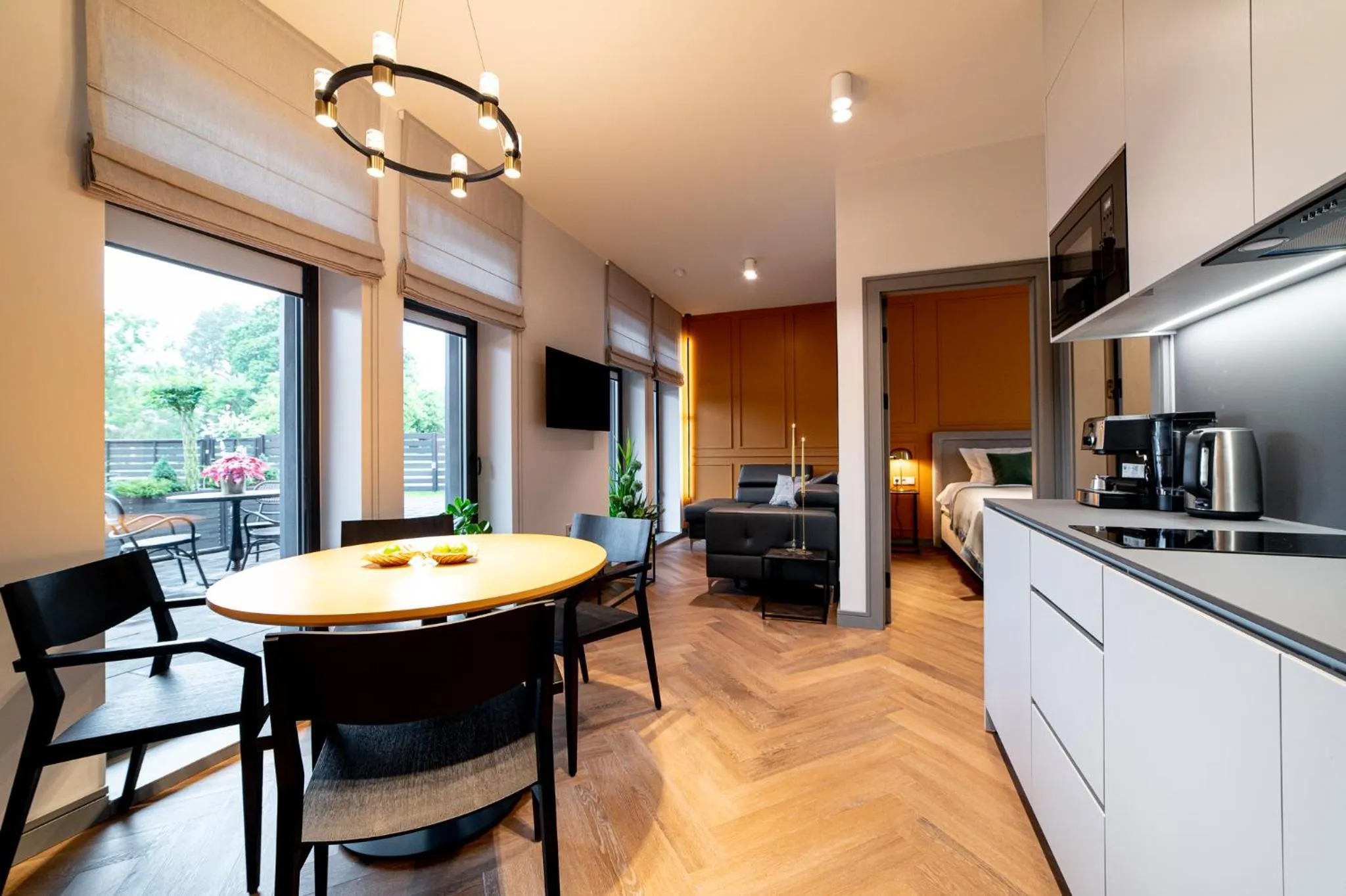 Kitchen or kitchenette in Hotel Gothards