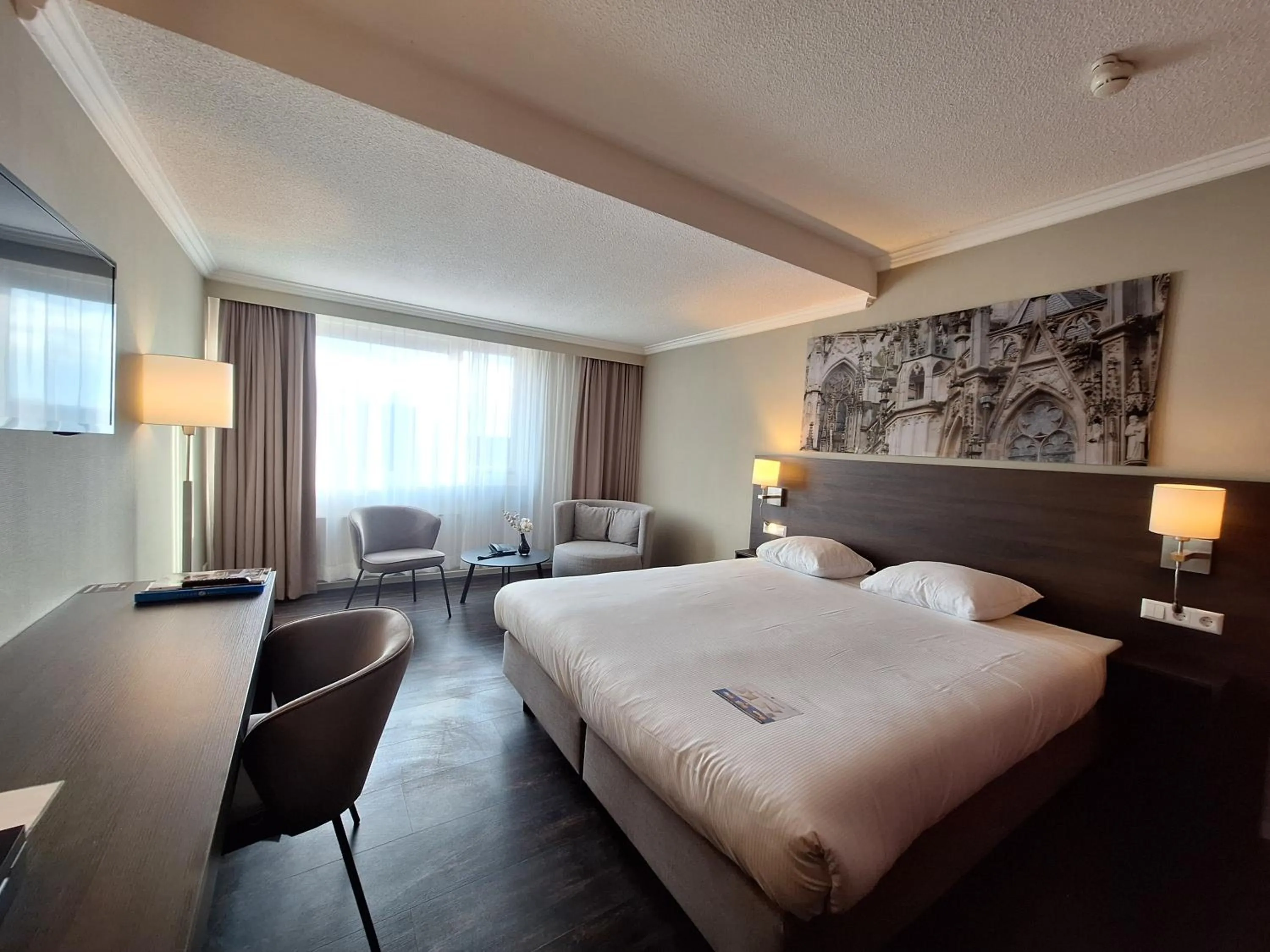 Bedroom, Bed in Fletcher Hotel-Restaurant ‘s-Hertogenbosch