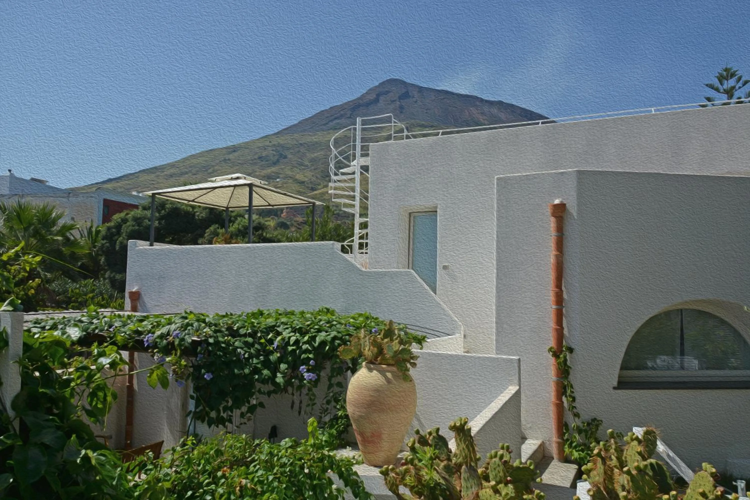 Property building in Il Gabbiano Relais in Stromboli