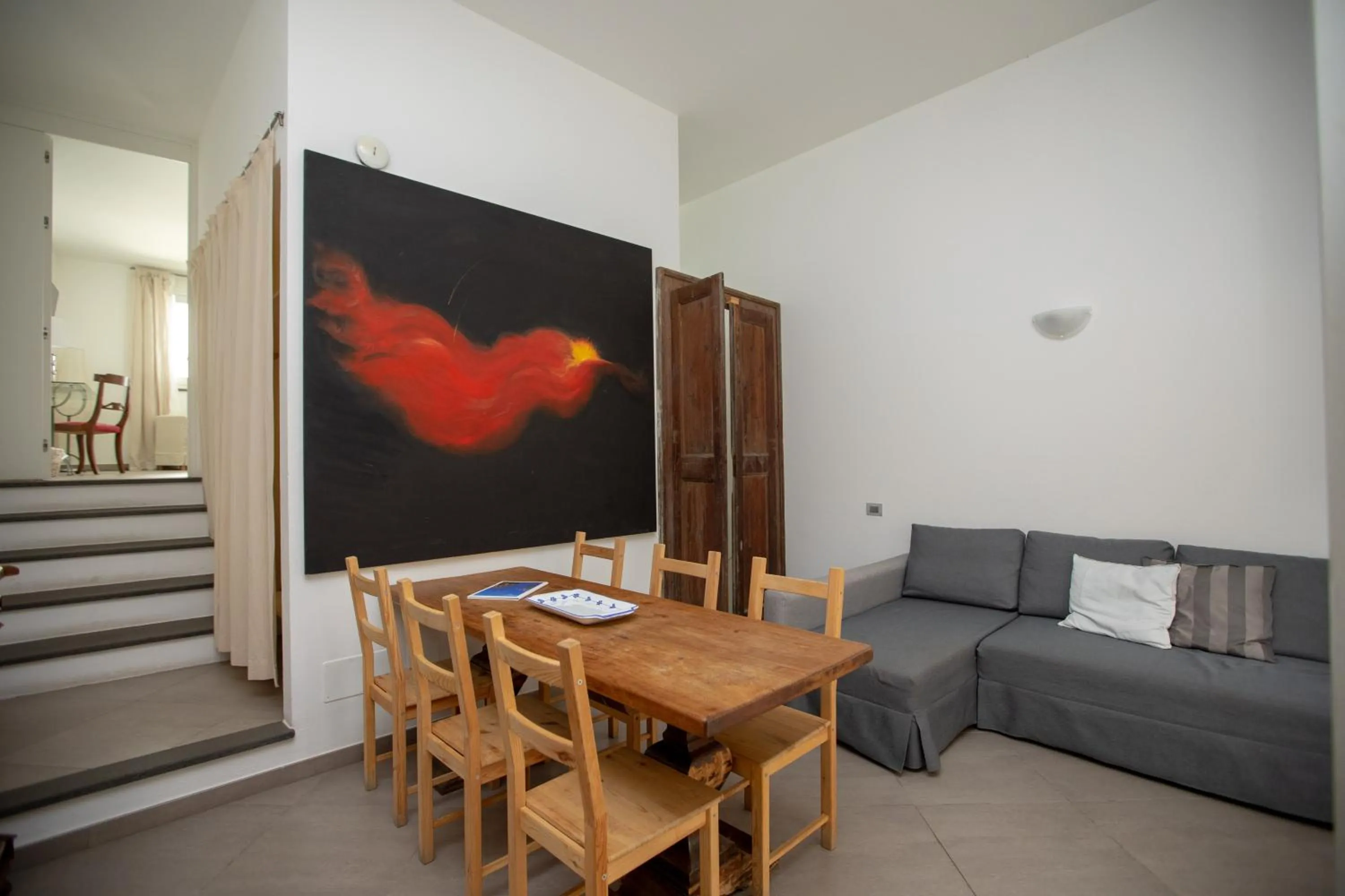 Bed in Il Gabbiano Relais in Stromboli