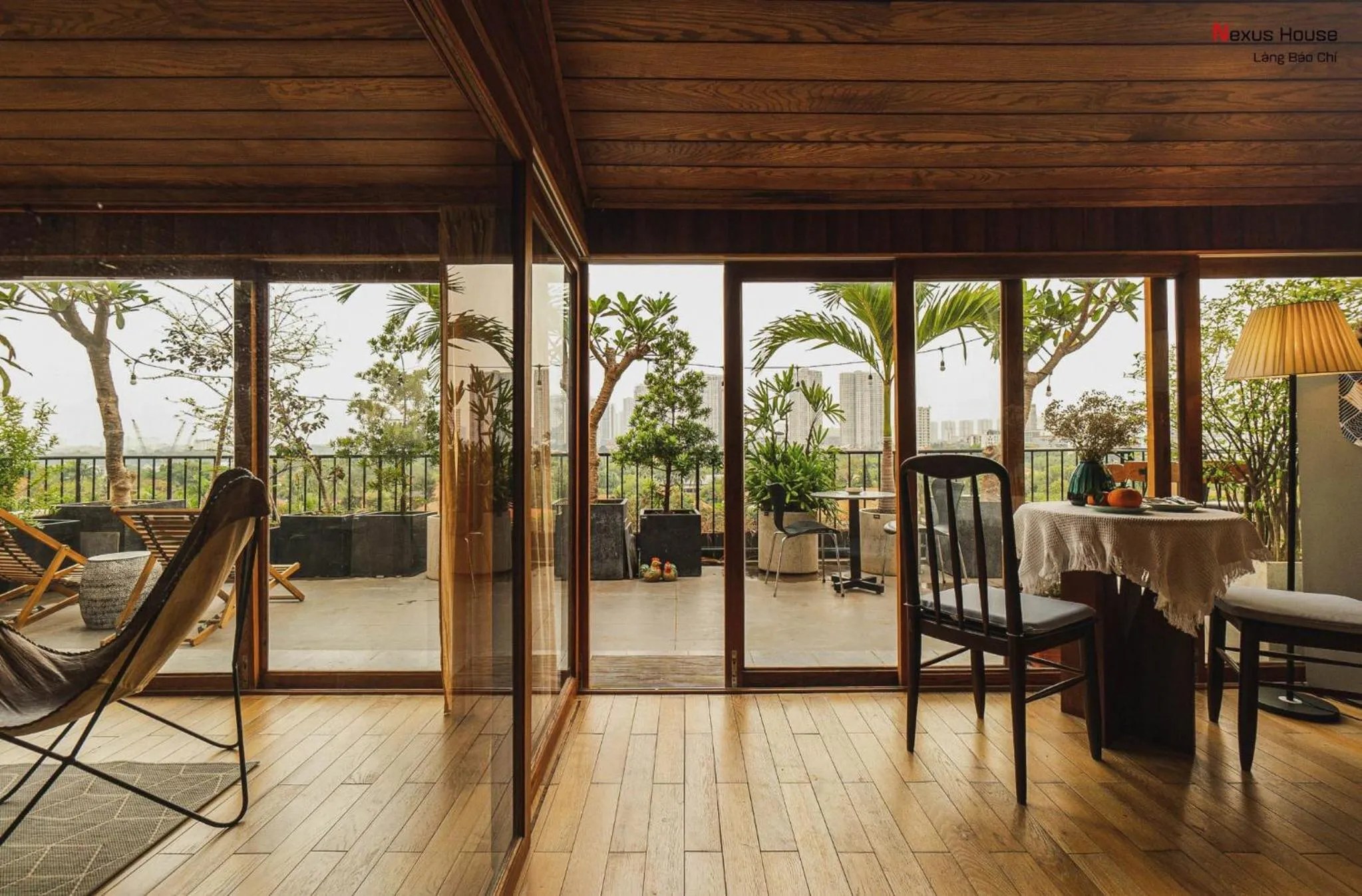 Patio in Nexus House Lang Bao Chi