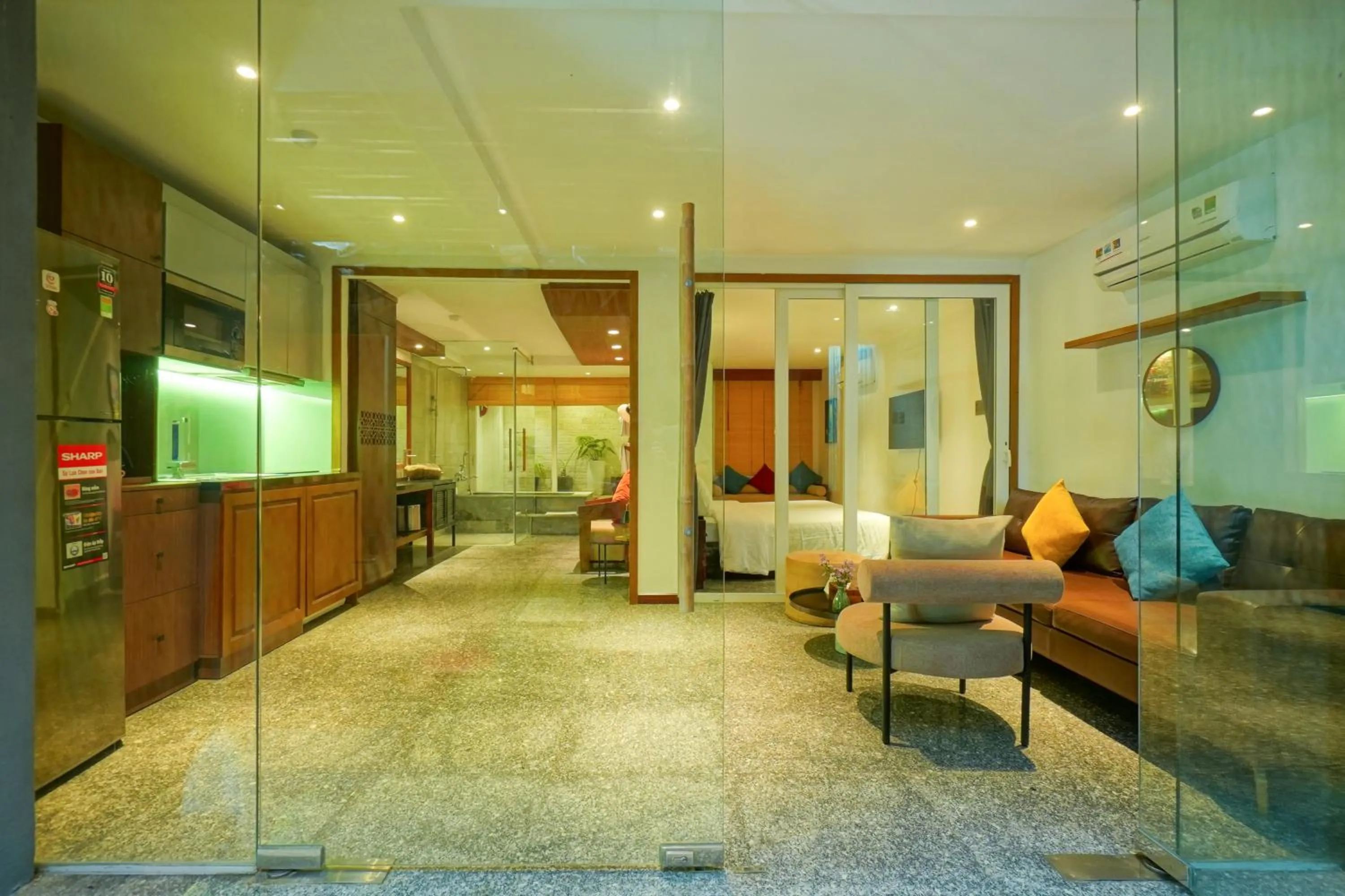 Living room in Nexus House Lang Bao Chi