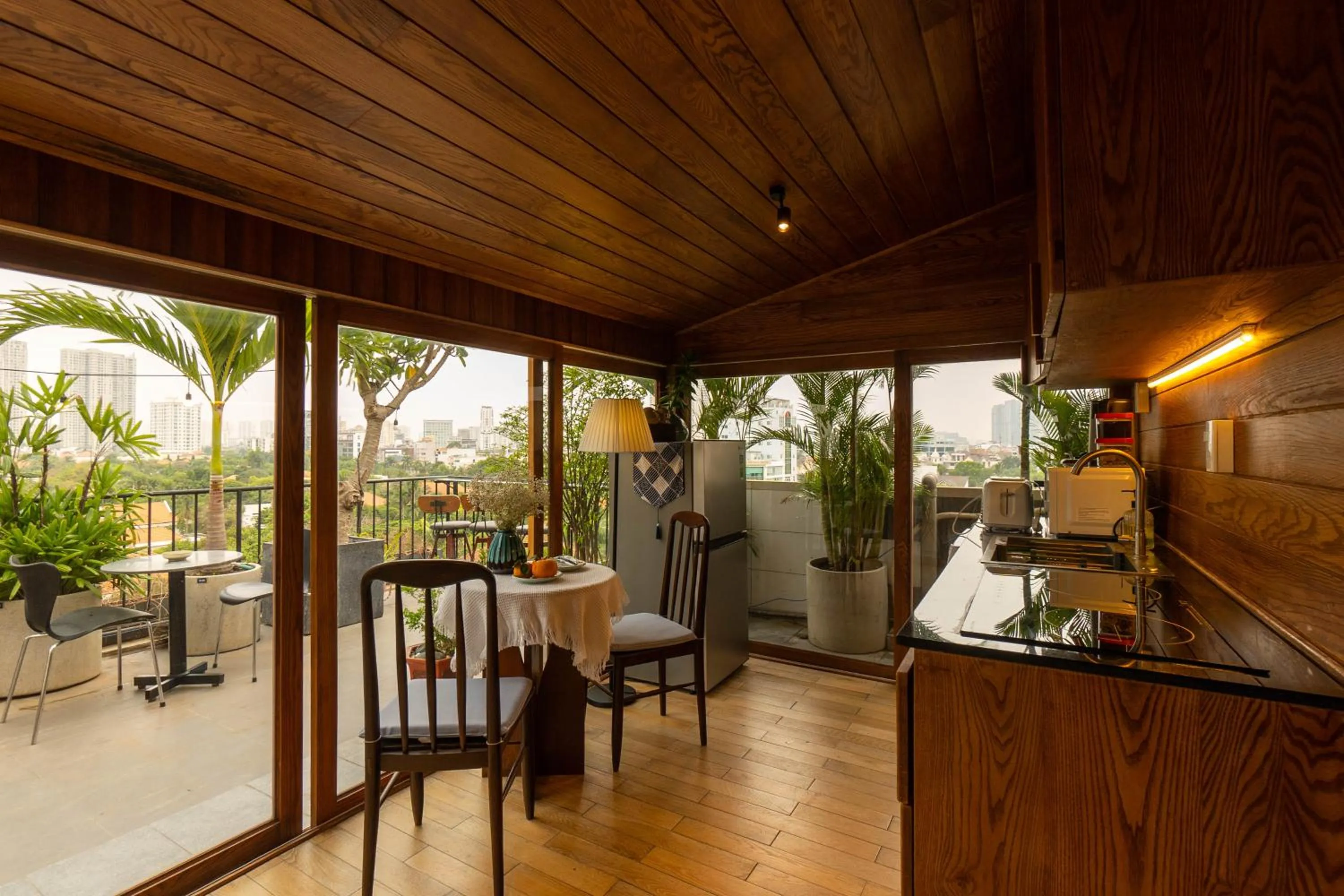 View (from property/room) in Nexus House Lang Bao Chi