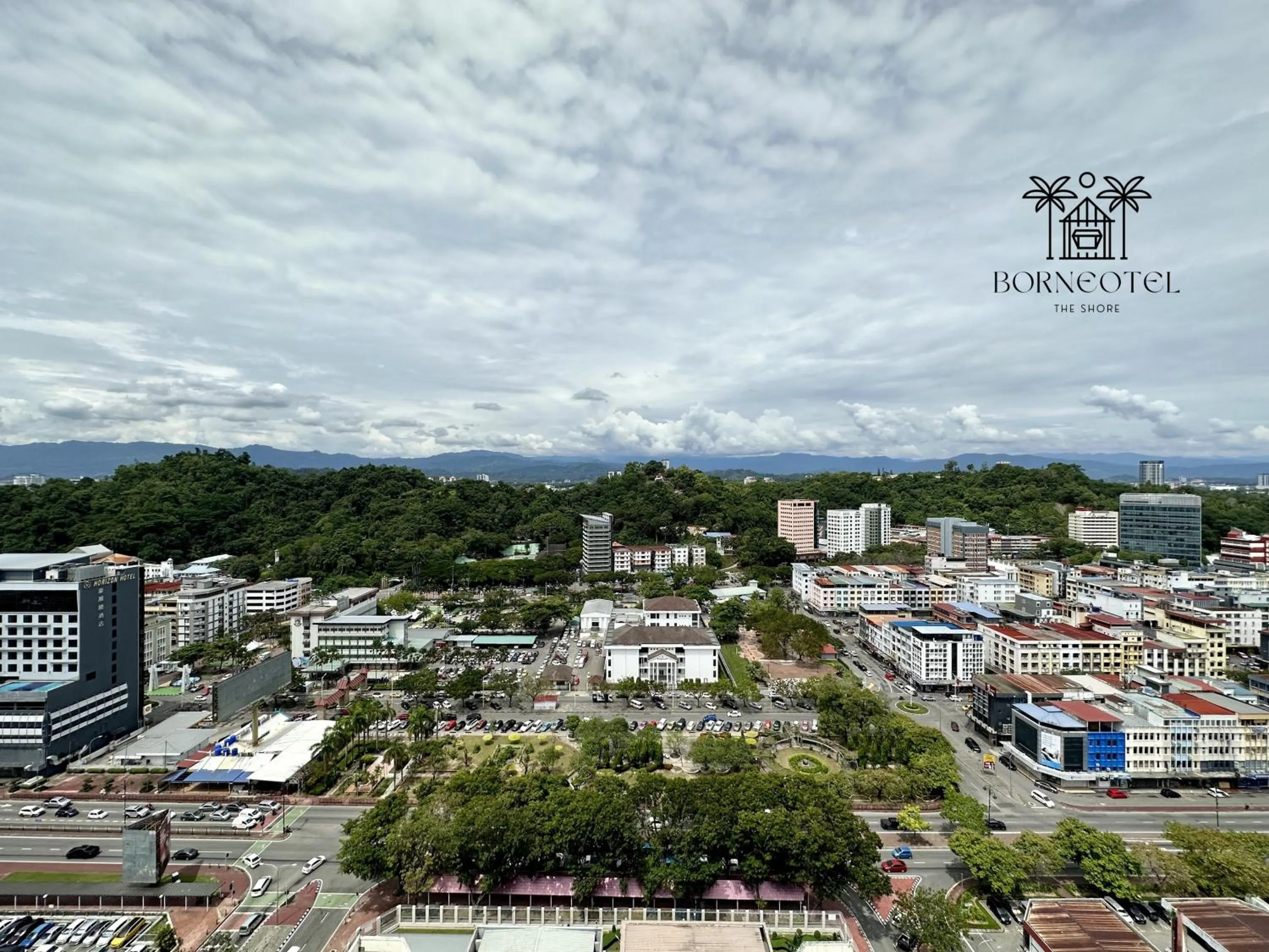 City view in Borneotel The Shore KK by CHG