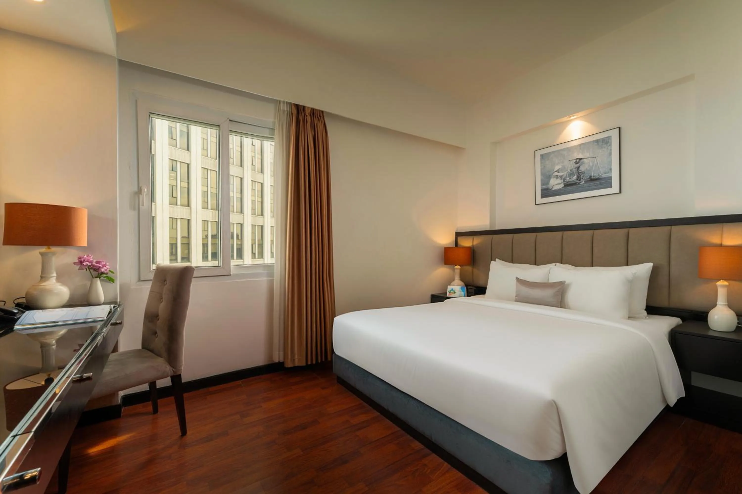 Bed in Ja Cosmo Hotel and Spa