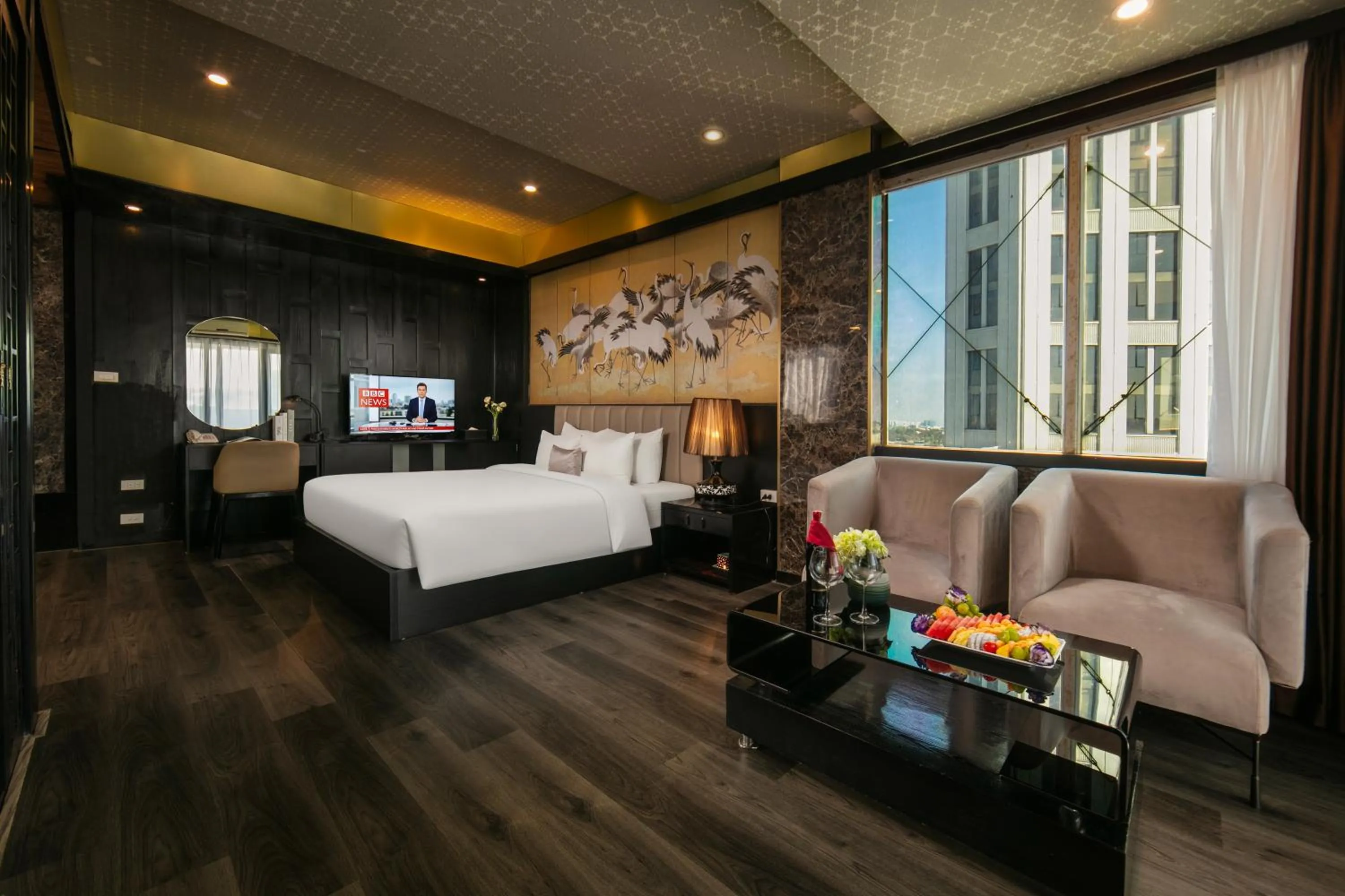 Bed in Ja Cosmo Hotel and Spa