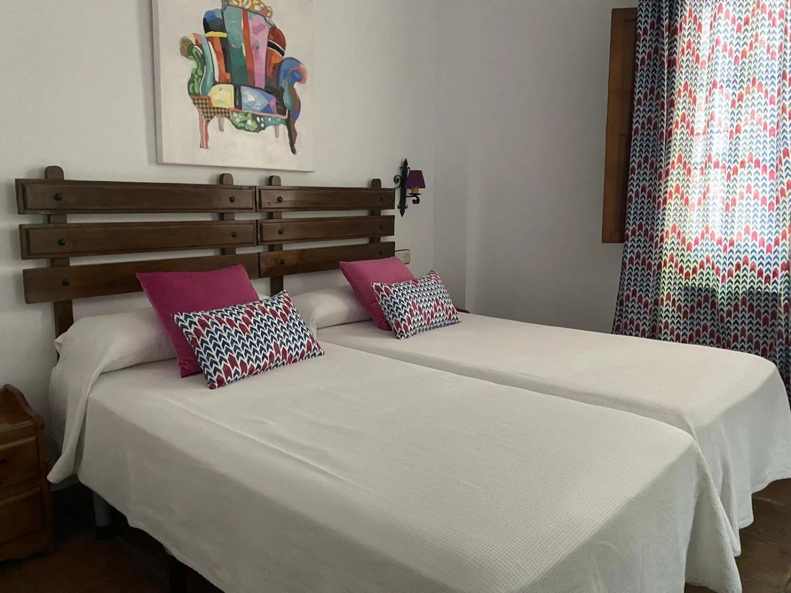 Bed in Hospederia Casa de las Piedras