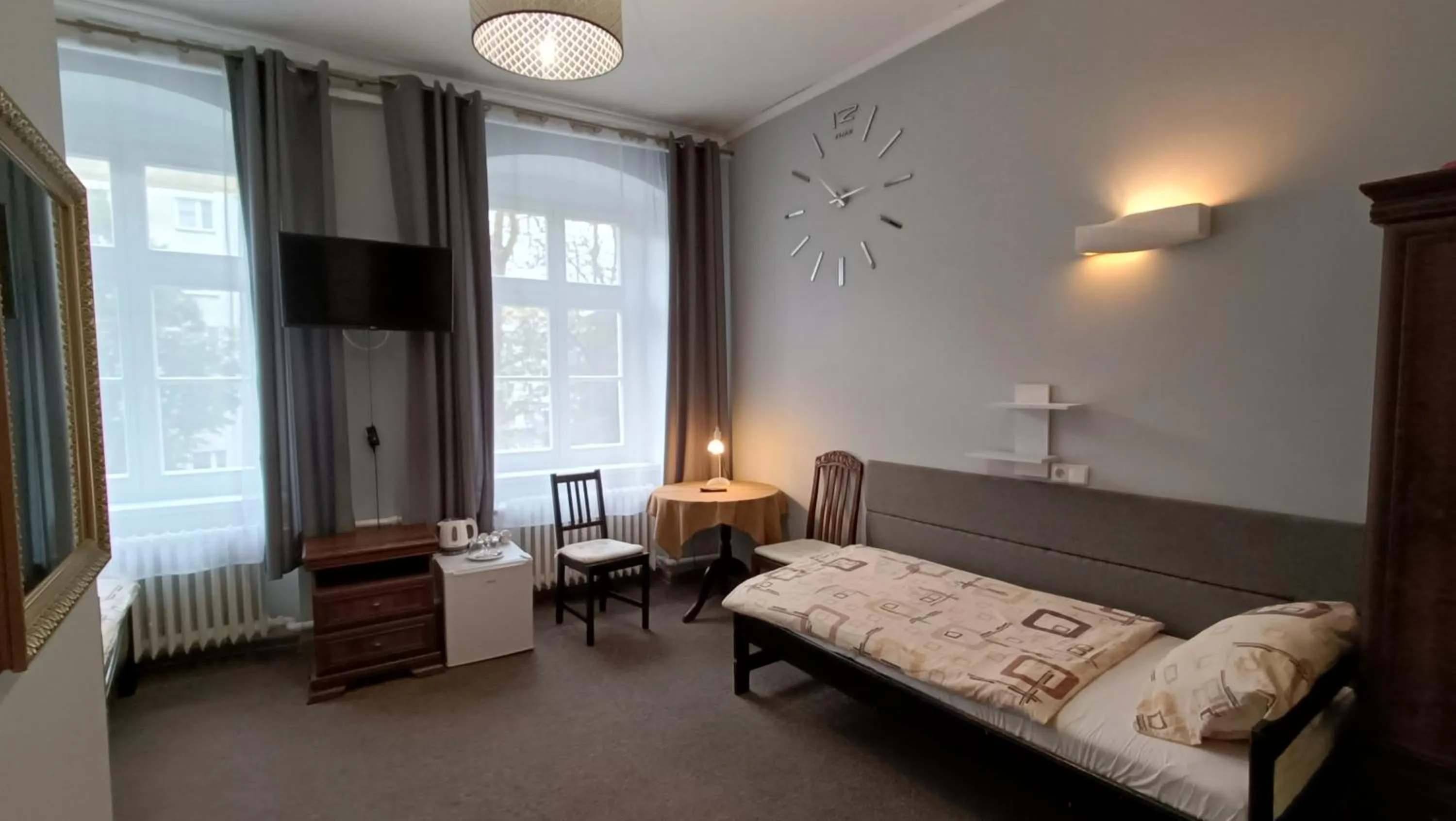 Bed in Hotel Polonia