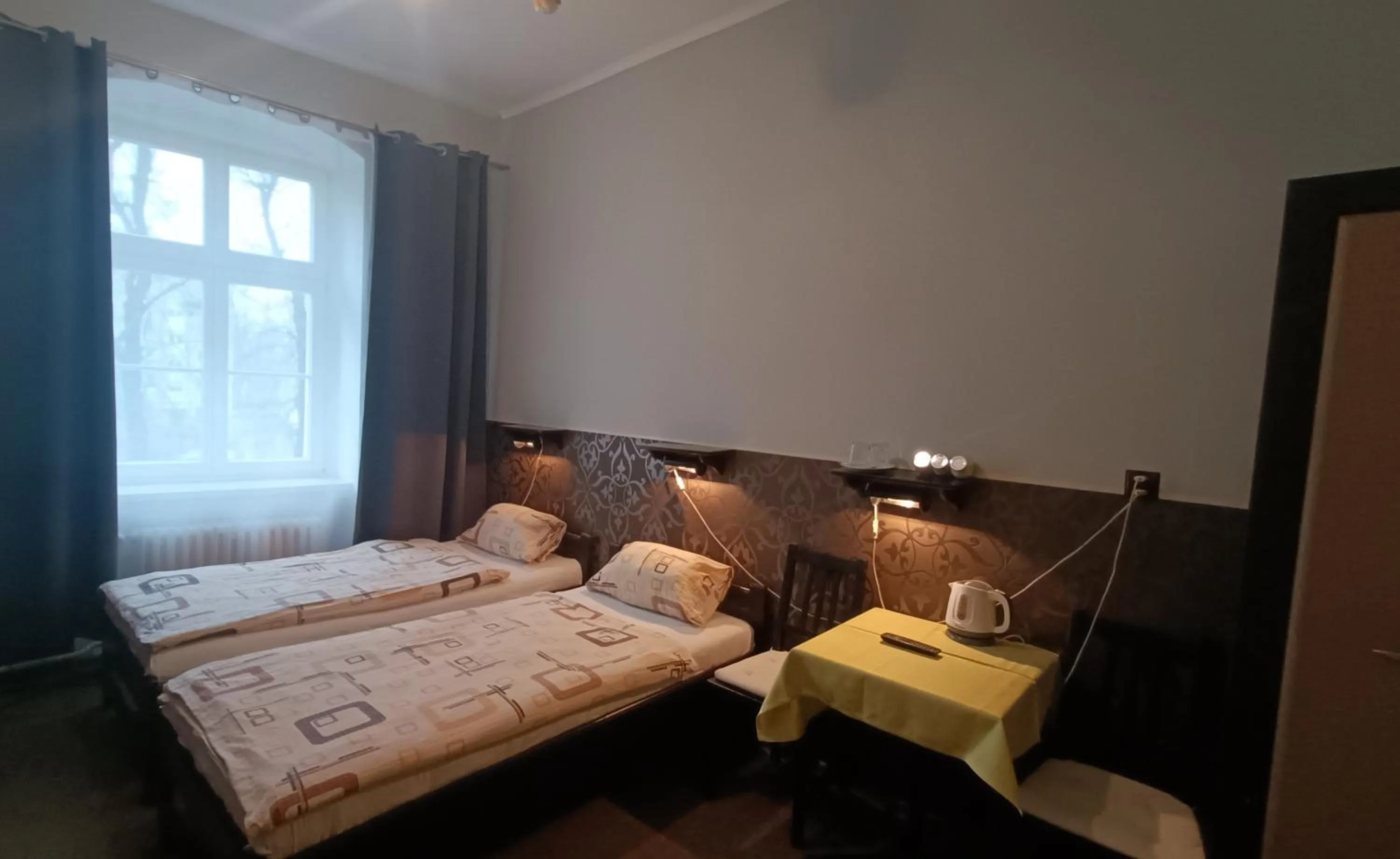 Bed in Hotel Polonia