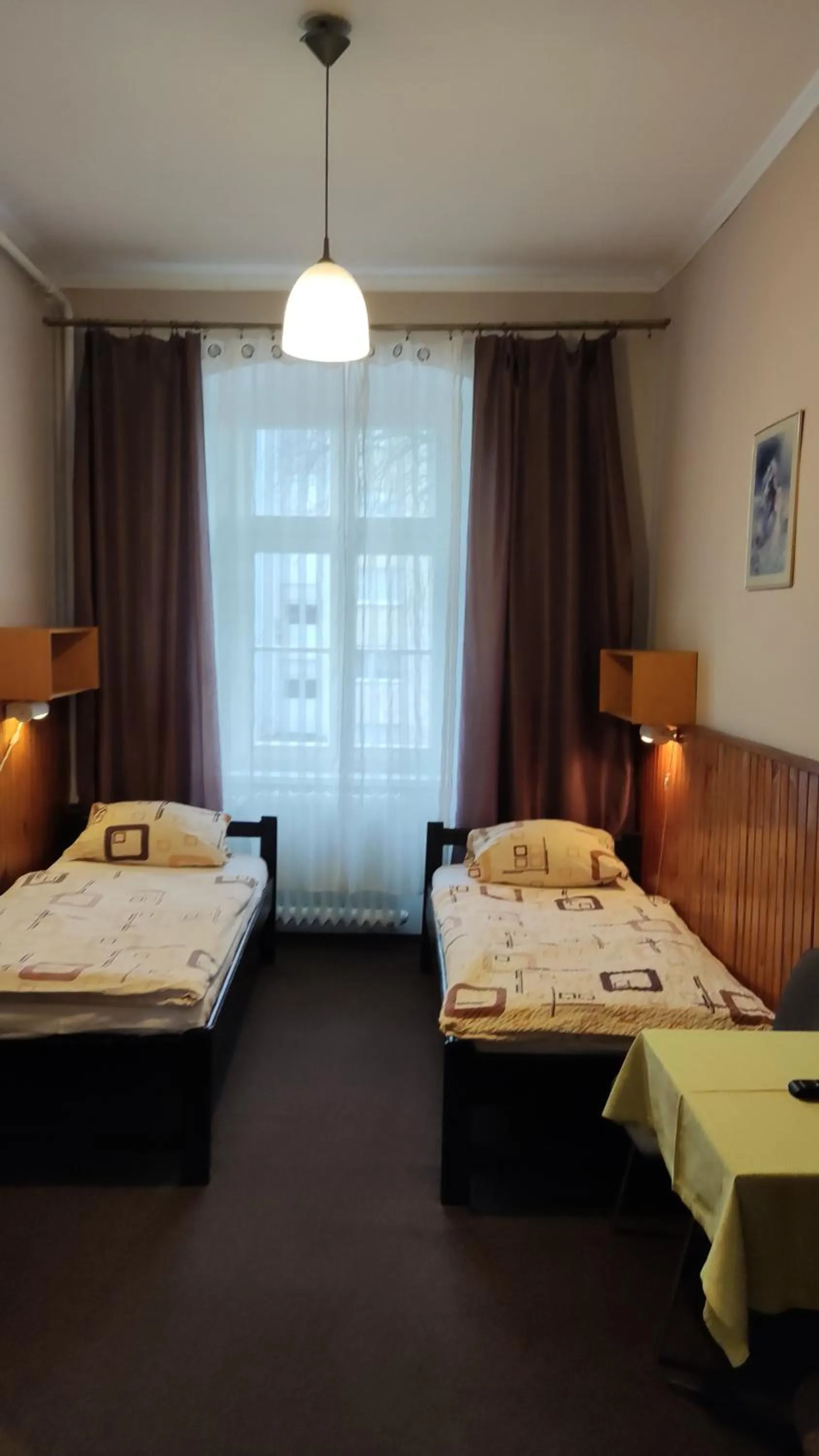 Bed in Hotel Polonia