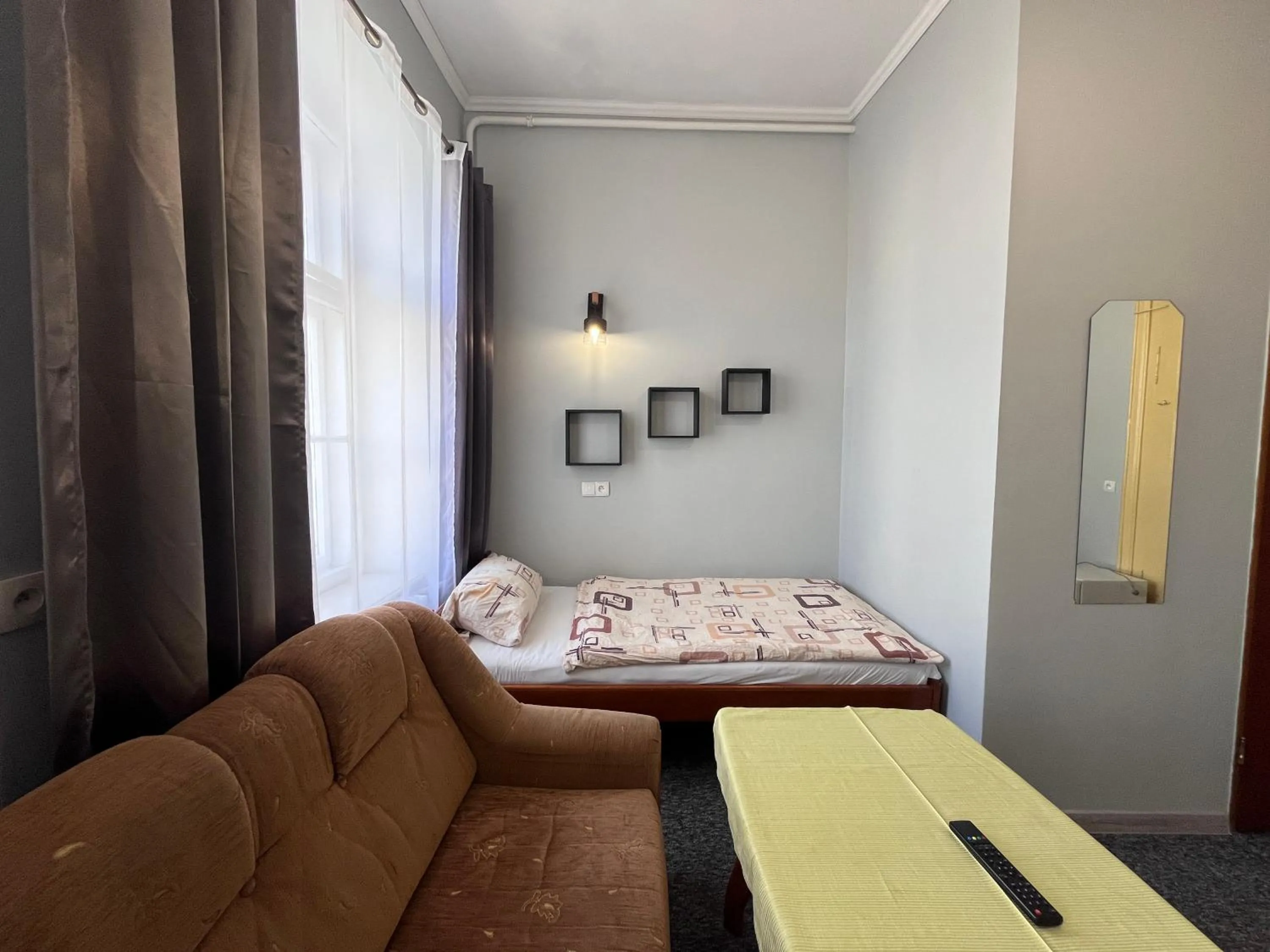 Bed in Hotel Polonia