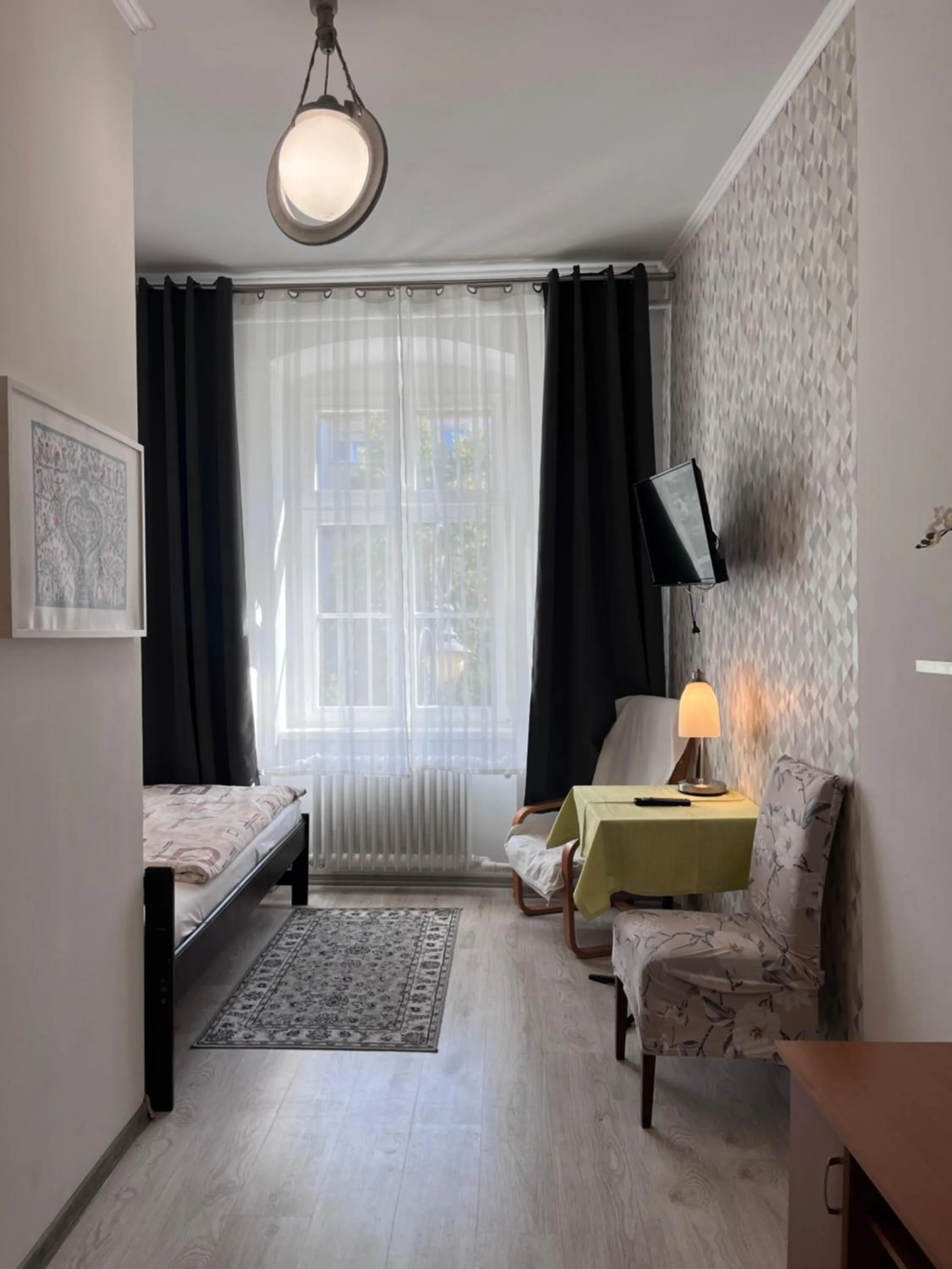 Bed in Hotel Polonia