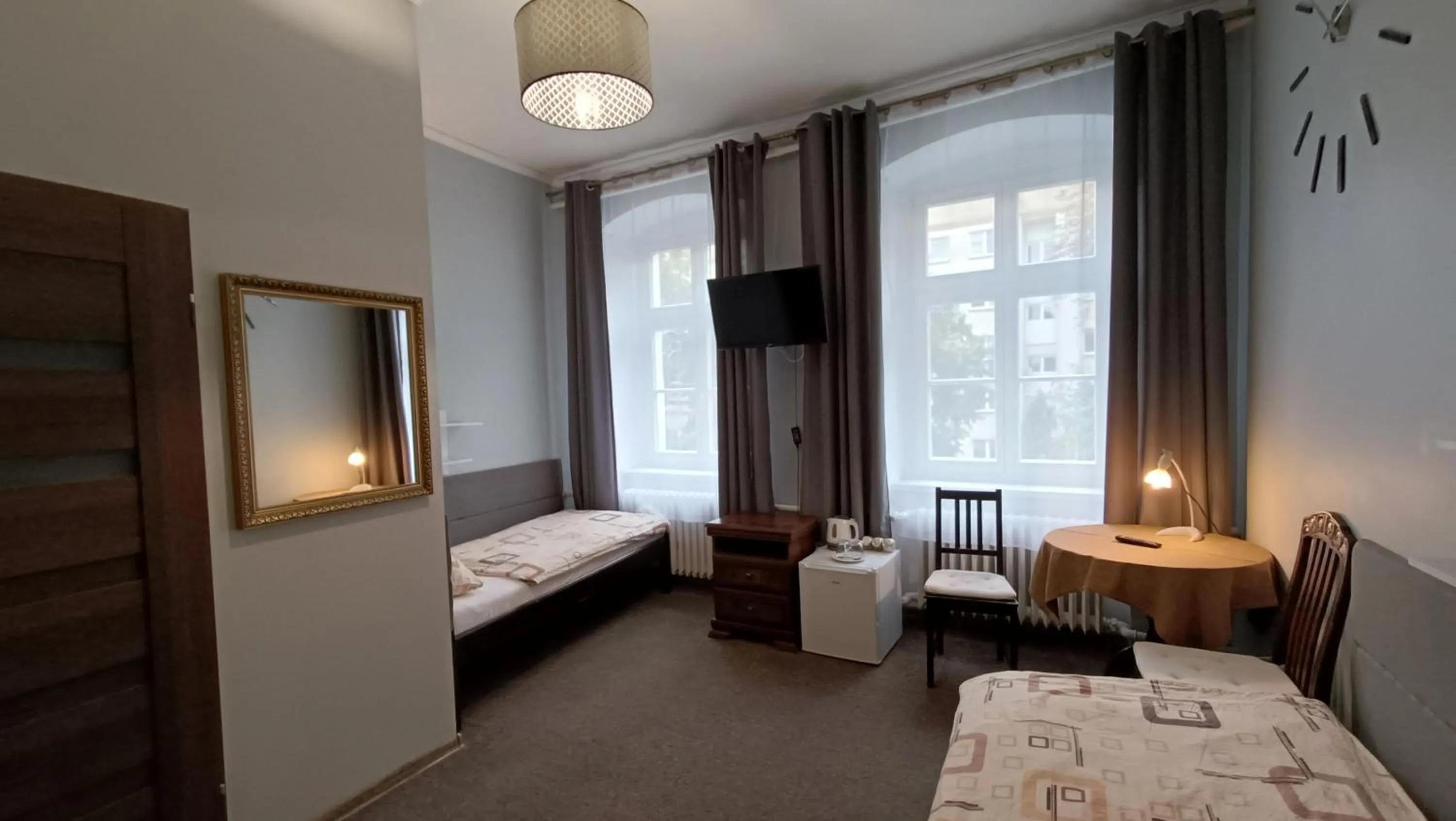 Bed in Hotel Polonia