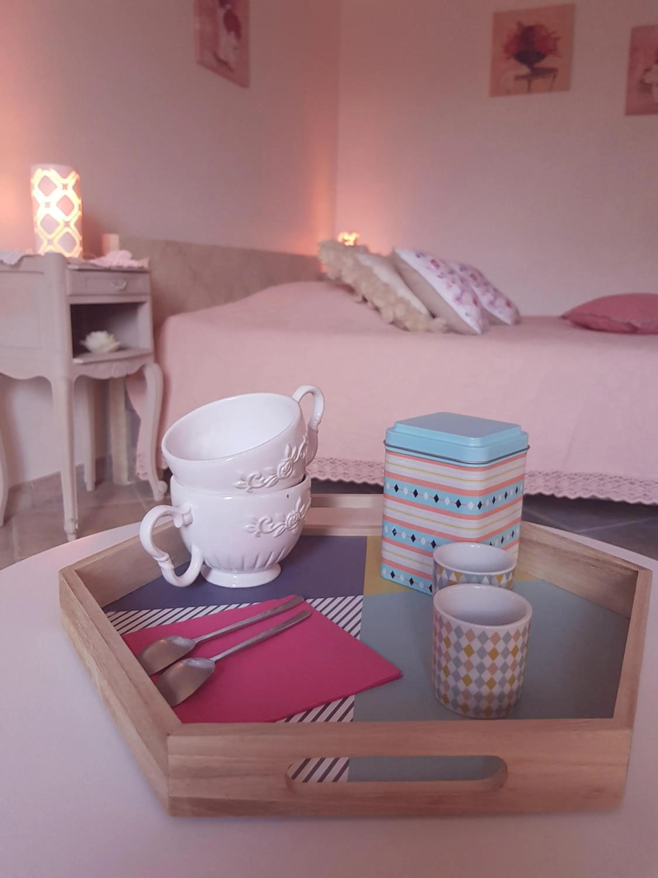 Coffee/tea facilities, Bed in A l'Orée du Pin