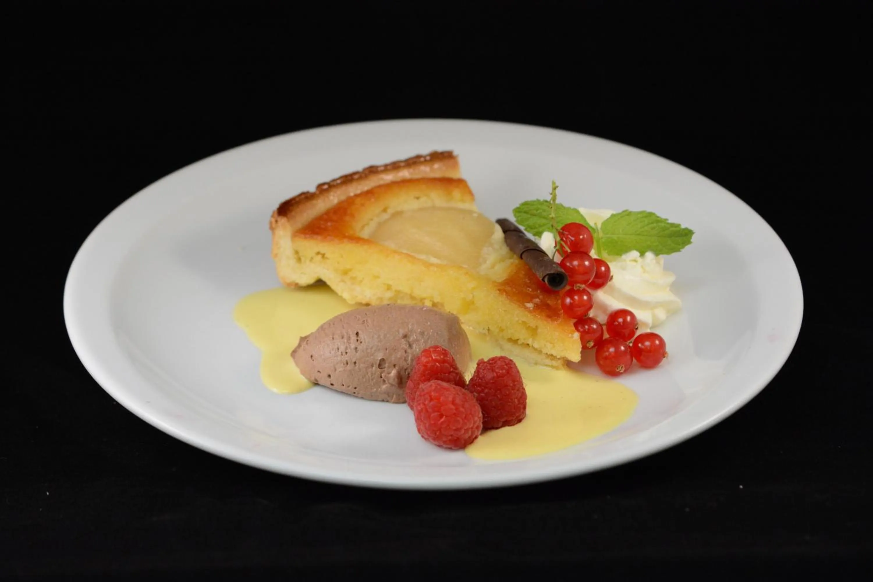 Food close-up in Hotel Restaurant Piccard