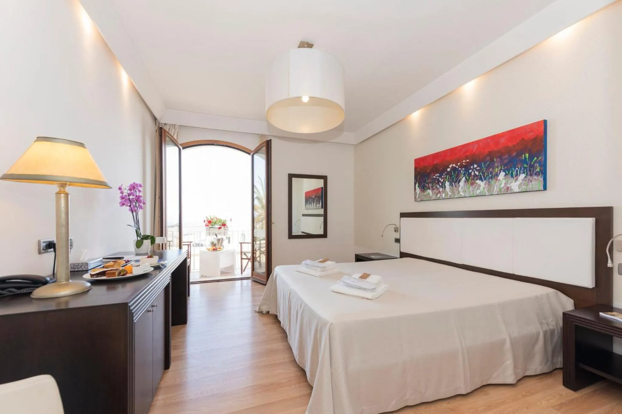 Bed in Hotel Aurora e del Benessere