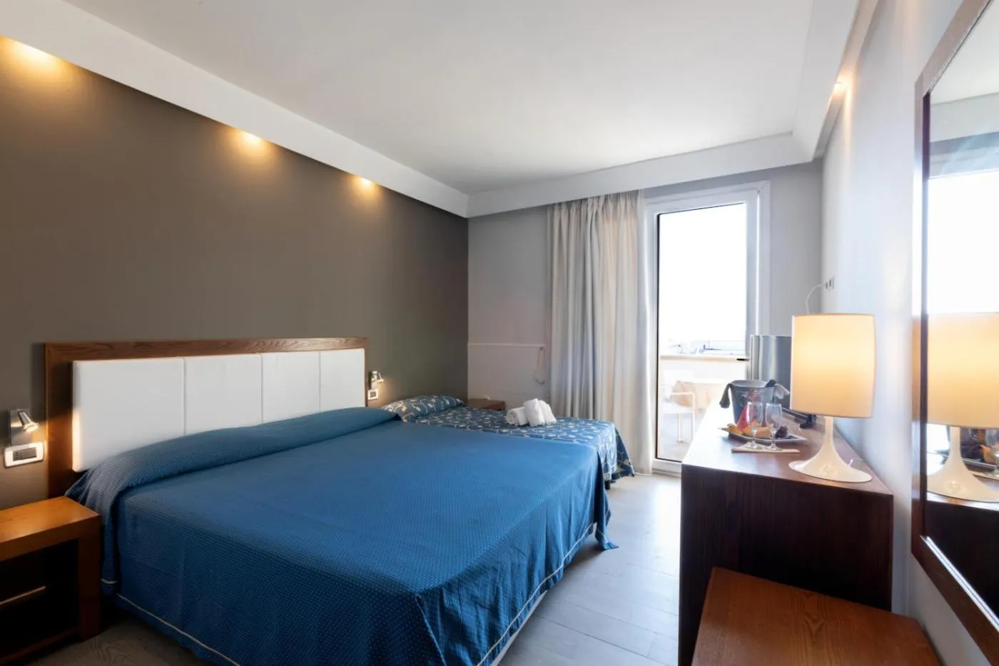 Bed in Hotel Aurora e del Benessere