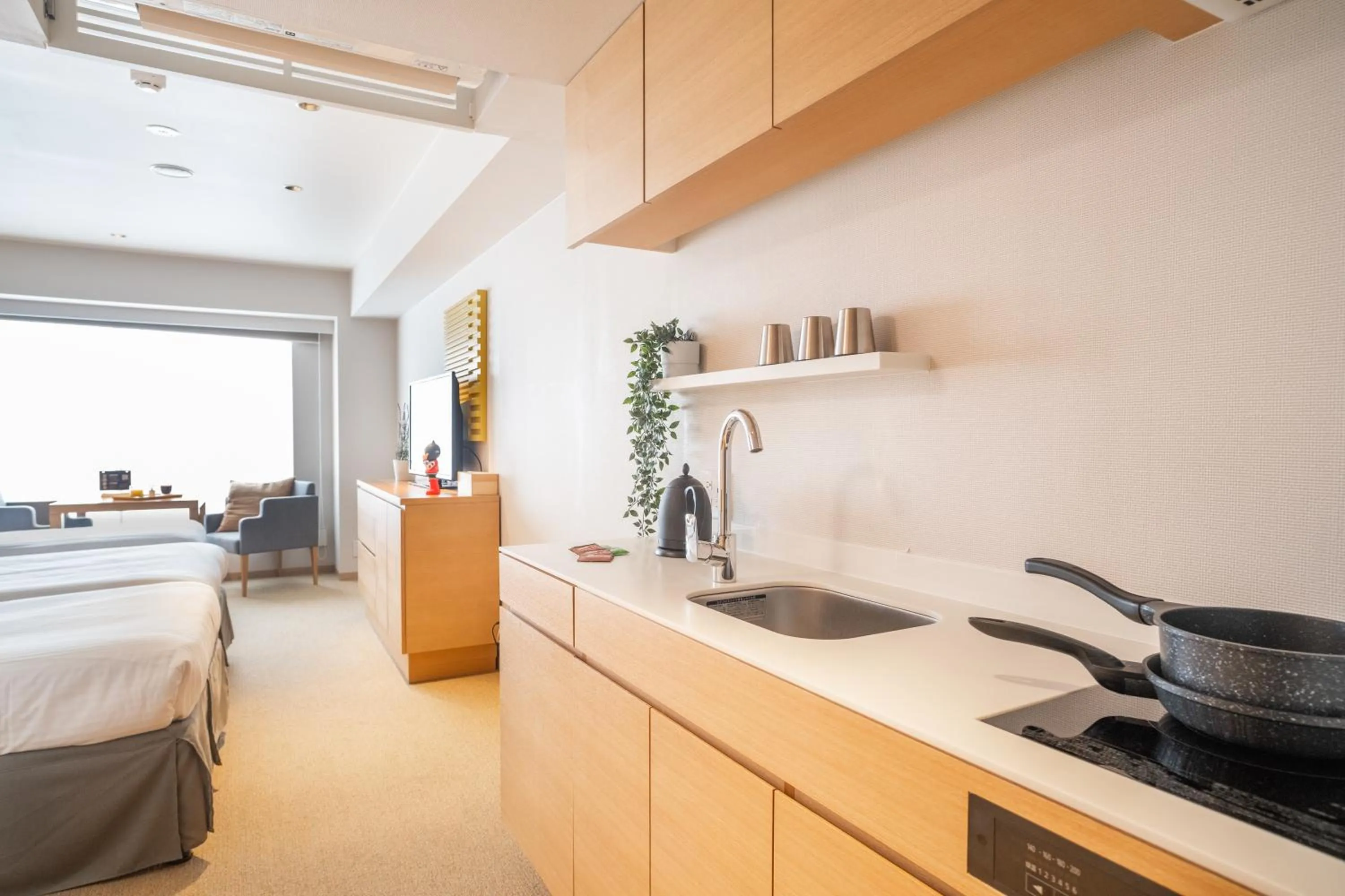 Photo of the whole room, Bed in KABIN Taka