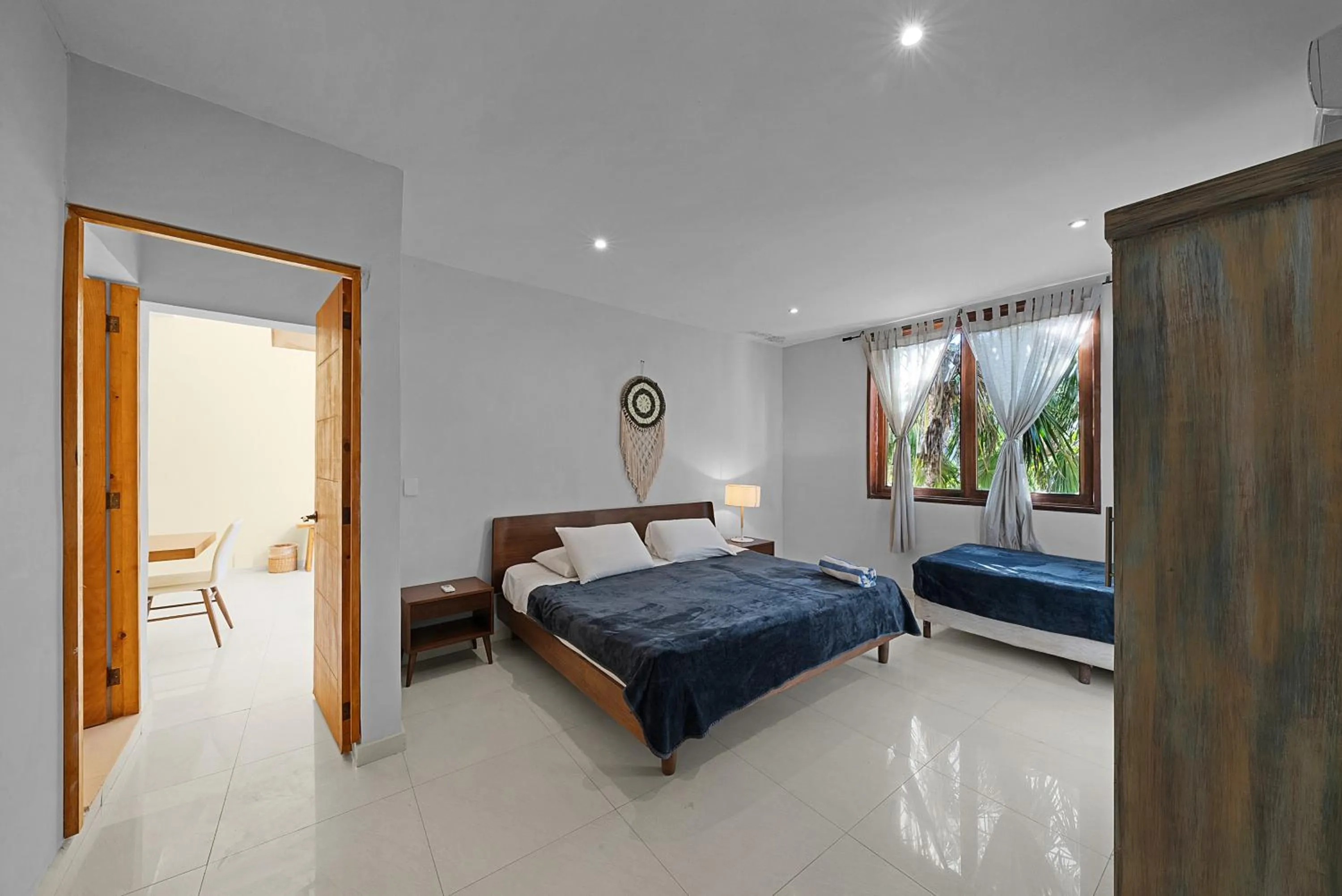 Bed in Playa Canek Beachfront Eco Hotel