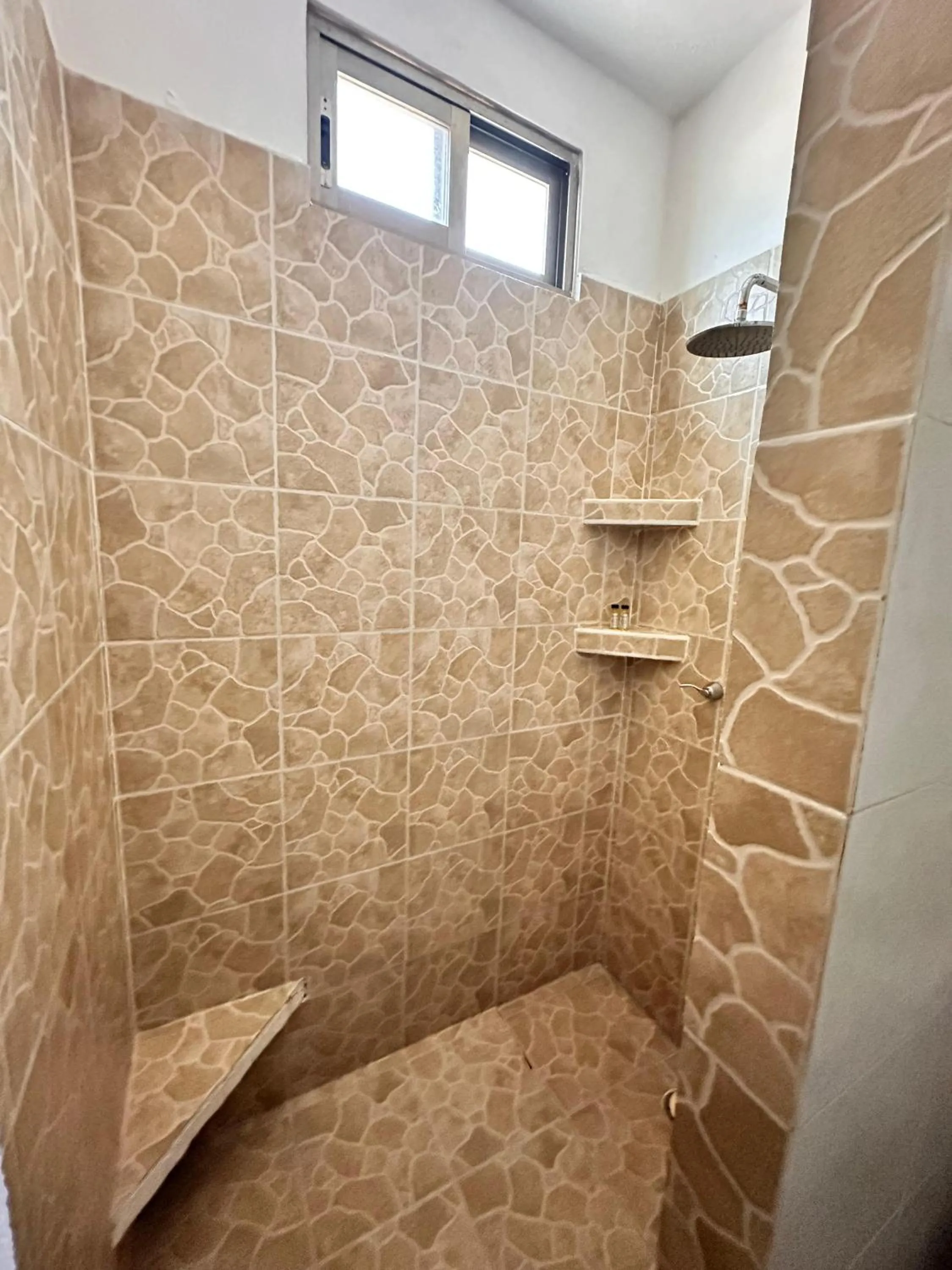 Shower in Playa Canek Beachfront Eco Hotel