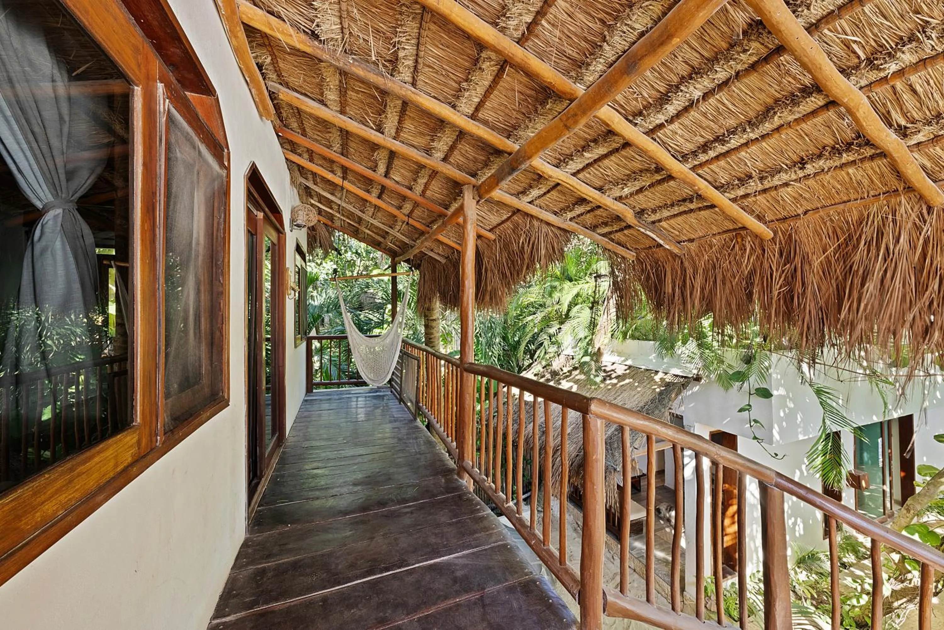Balcony/Terrace in Playa Canek Beachfront Eco Hotel
