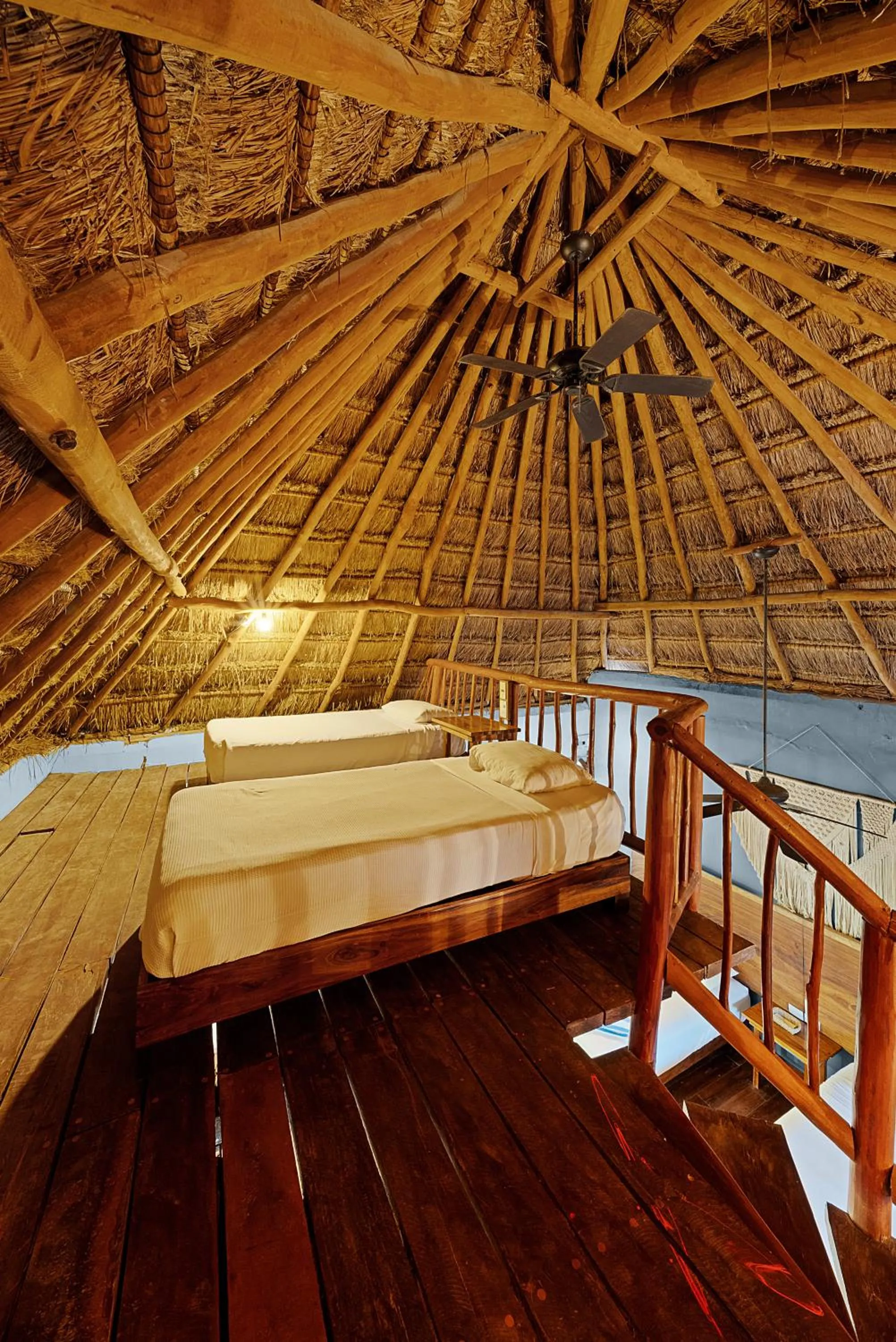 Bed in Playa Canek Beachfront Eco Hotel