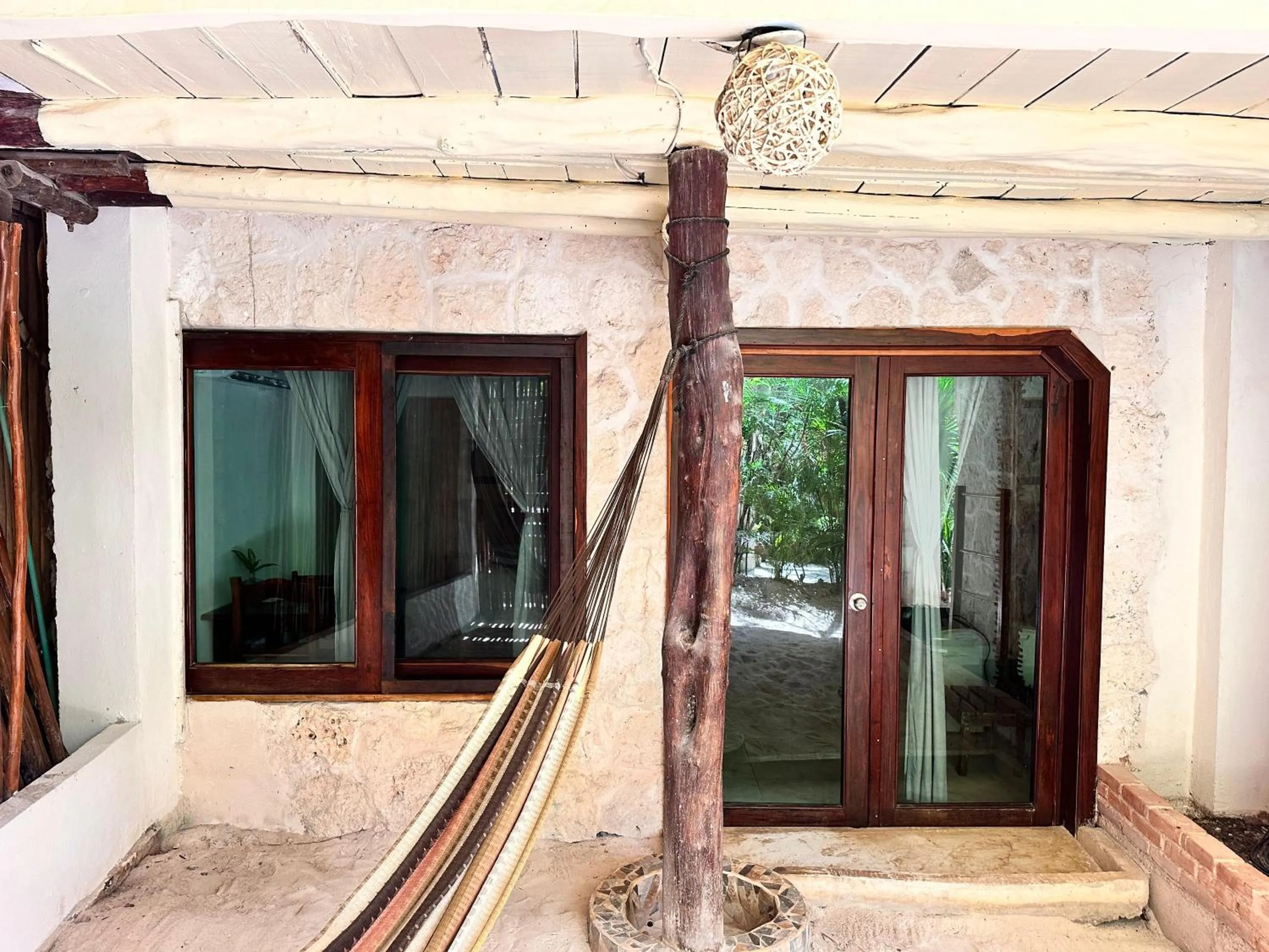 Balcony/Terrace in Playa Canek Beachfront Eco Hotel
