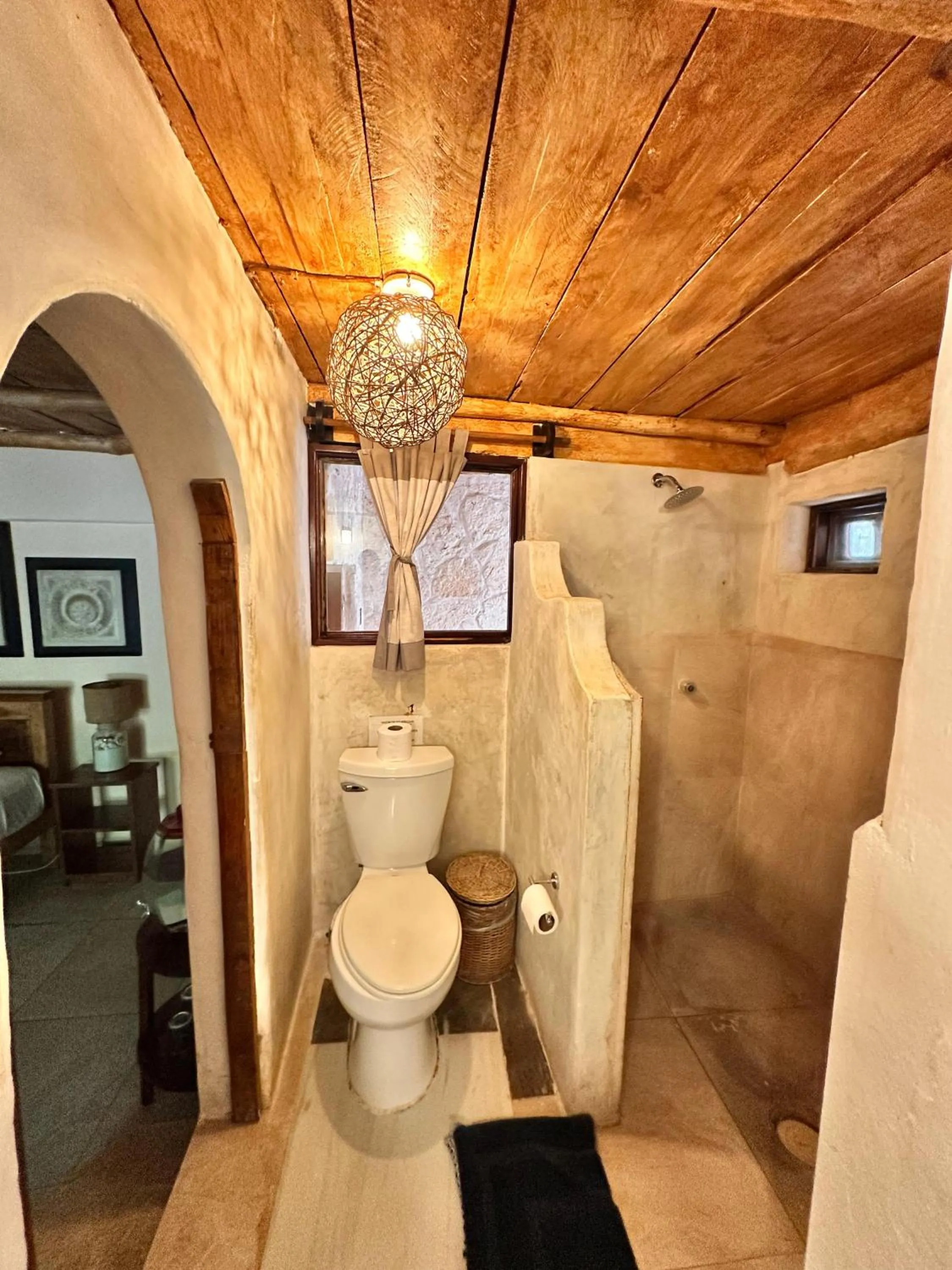 Bathroom in Playa Canek Beachfront Eco Hotel