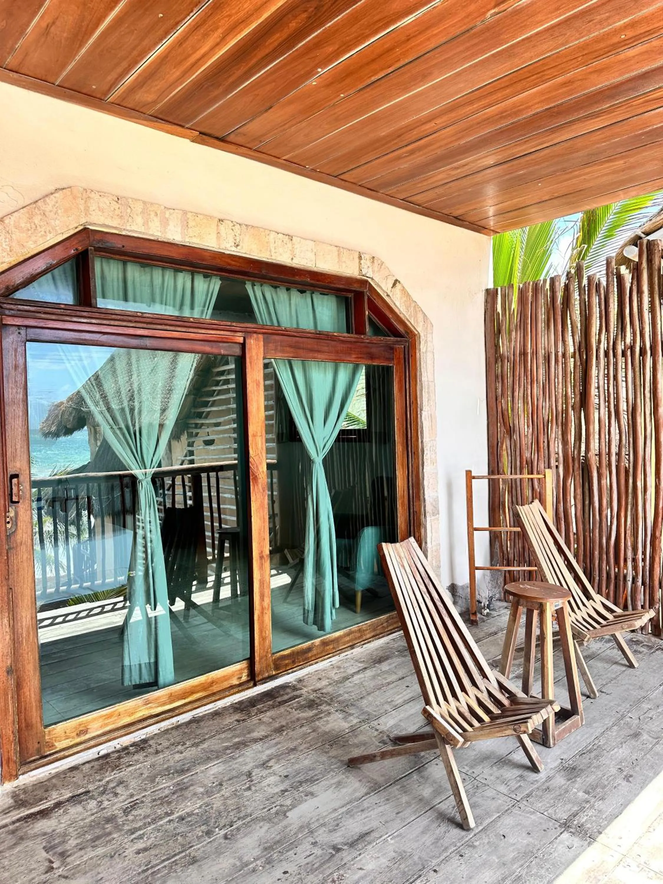 Balcony/Terrace in Playa Canek Beachfront Eco Hotel