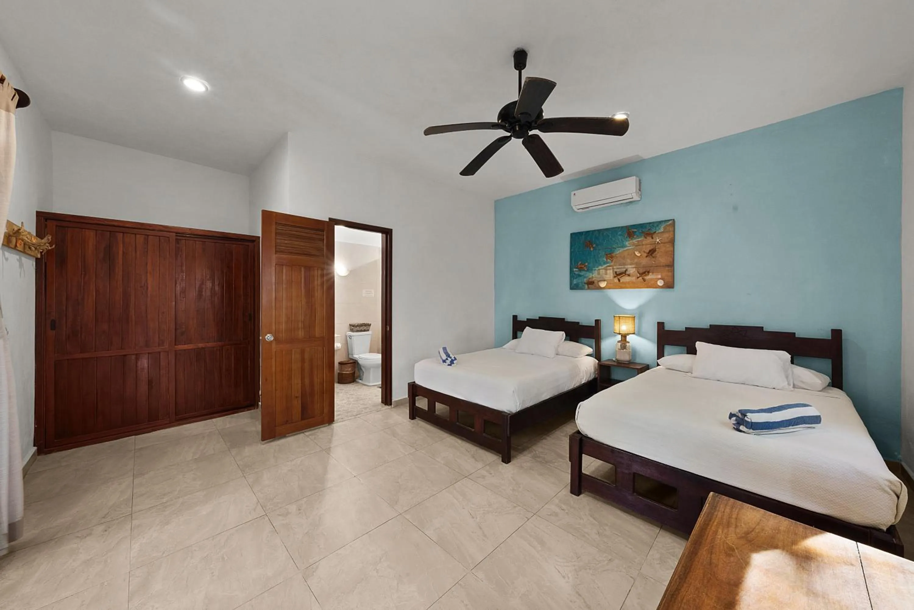 Bed in Playa Canek Beachfront Eco Hotel