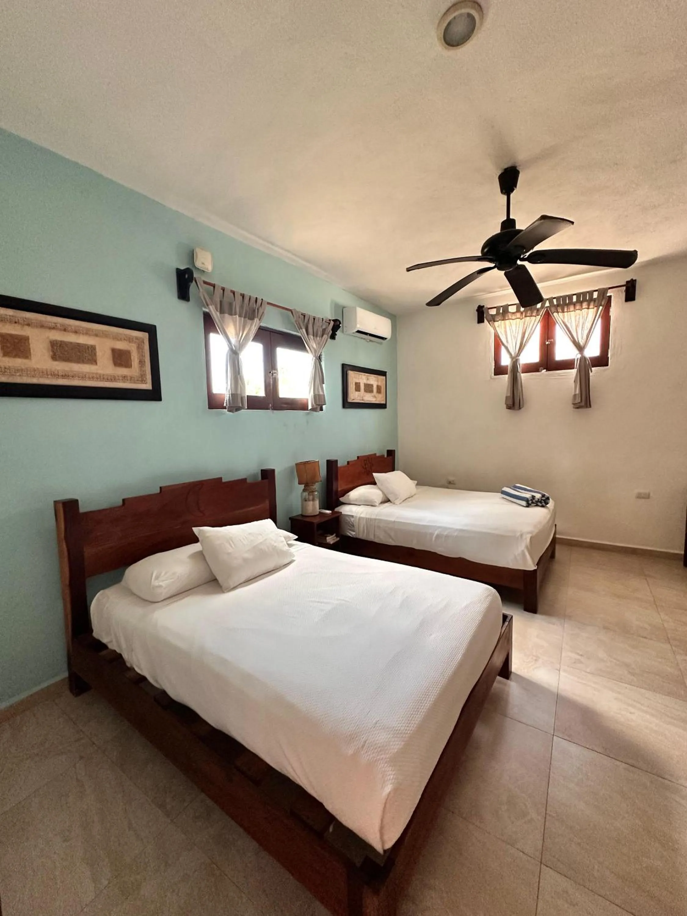 Bed in Playa Canek Beachfront Eco Hotel