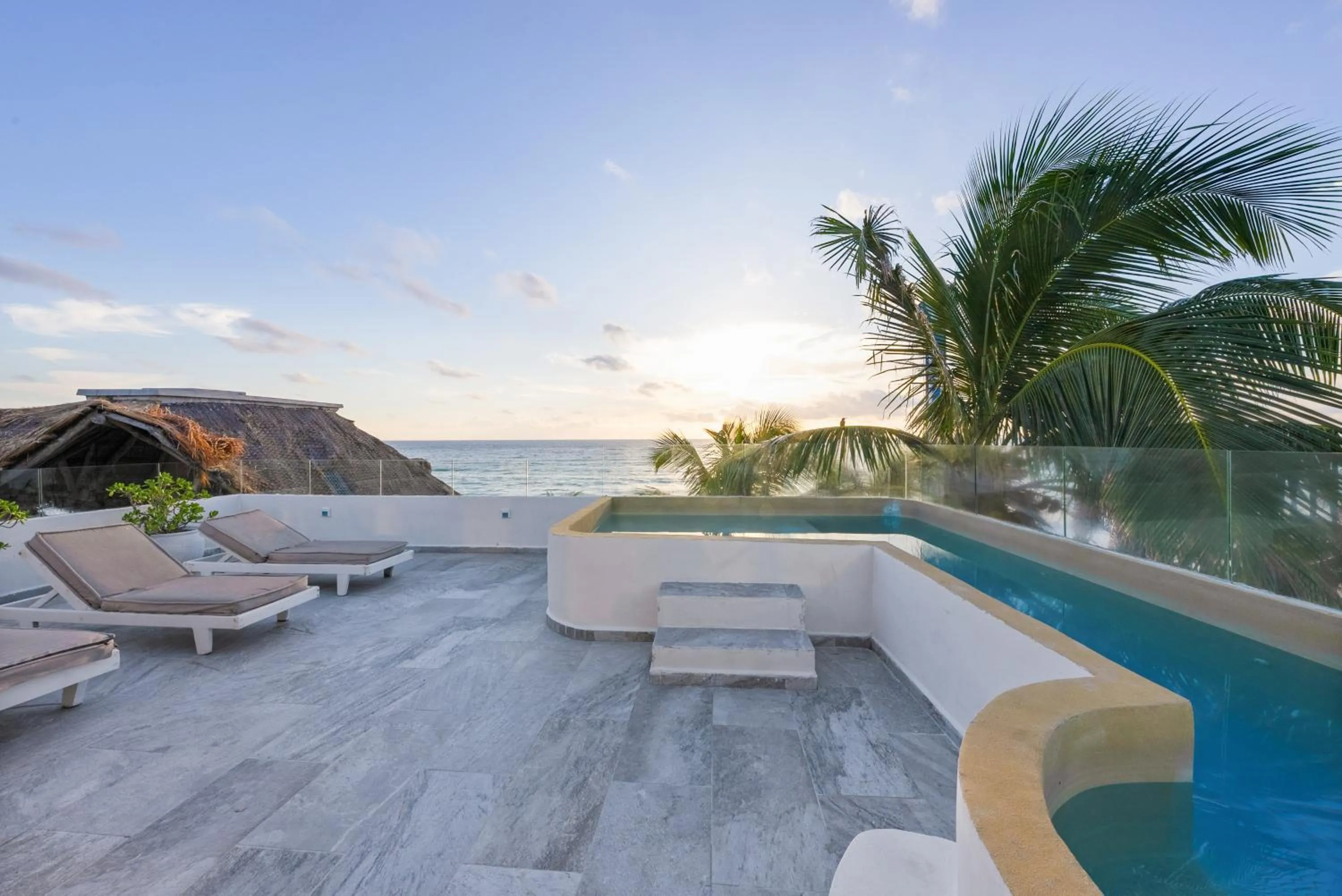Balcony/Terrace in Playa Canek Beachfront Eco Hotel