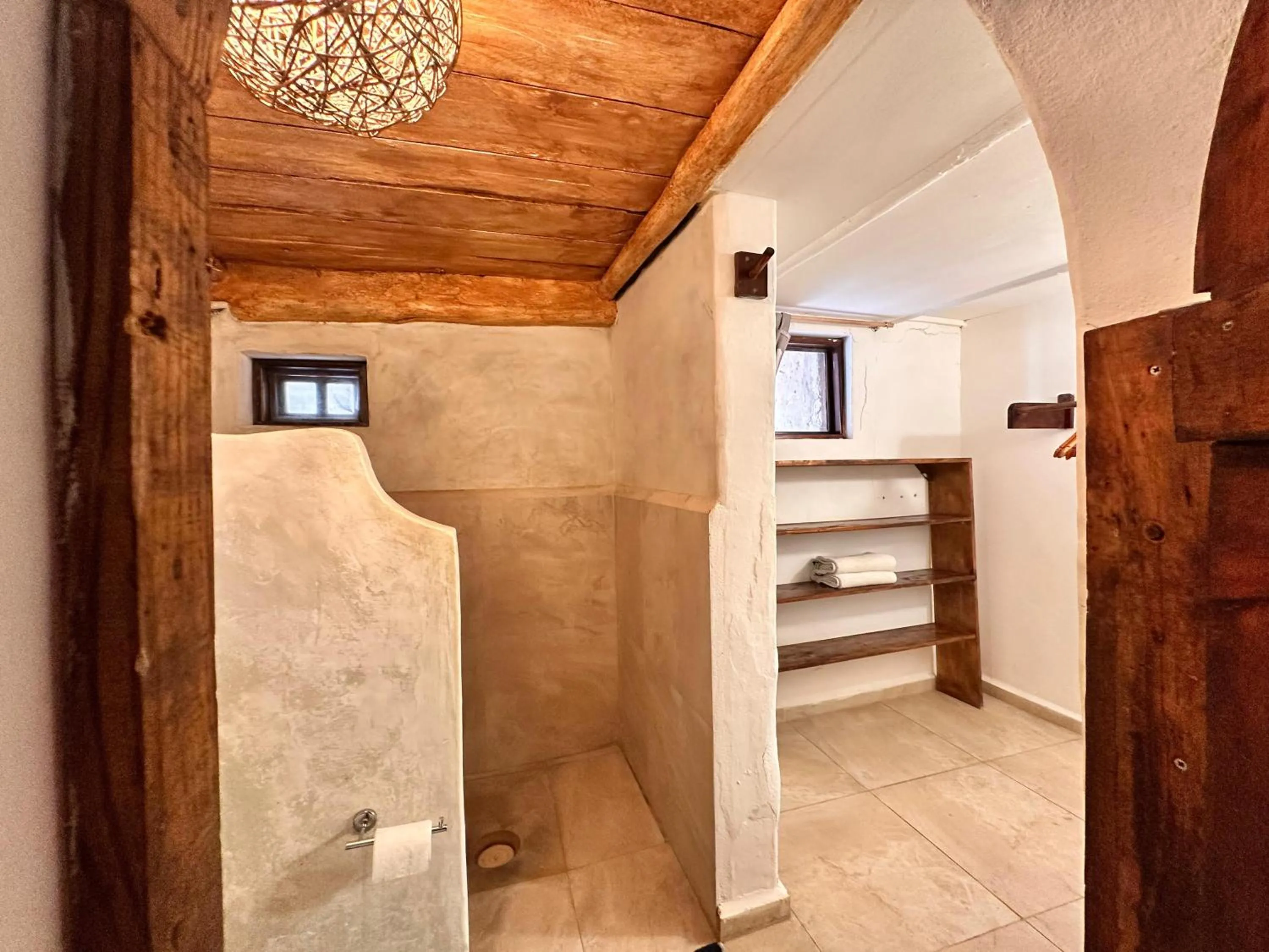 Bathroom in Playa Canek Beachfront Eco Hotel