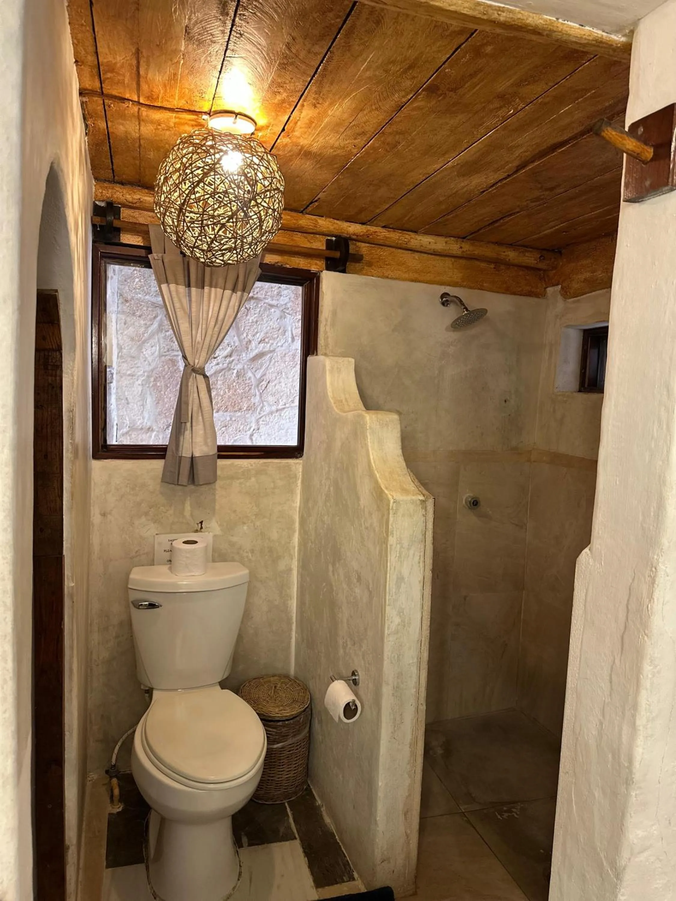 Bathroom in Playa Canek Beachfront Eco Hotel
