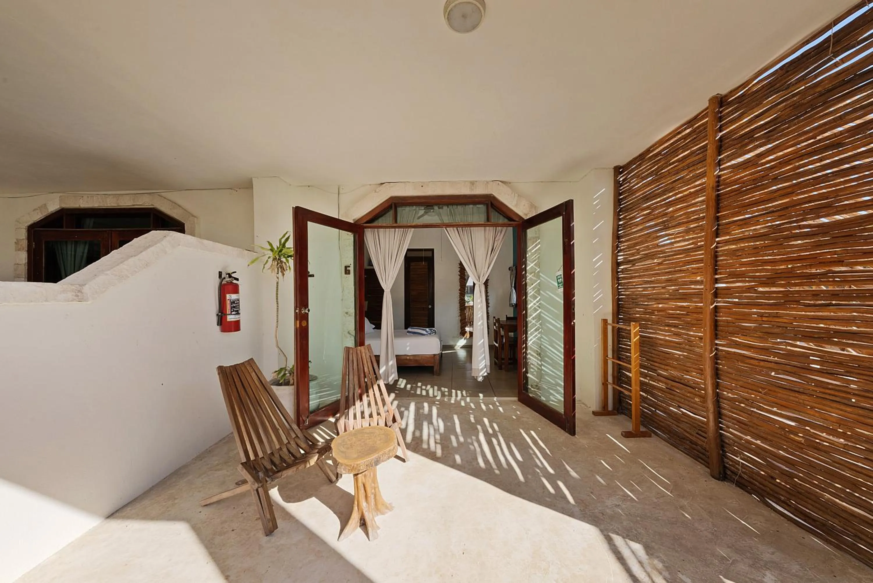 Balcony/Terrace in Playa Canek Beachfront Eco Hotel