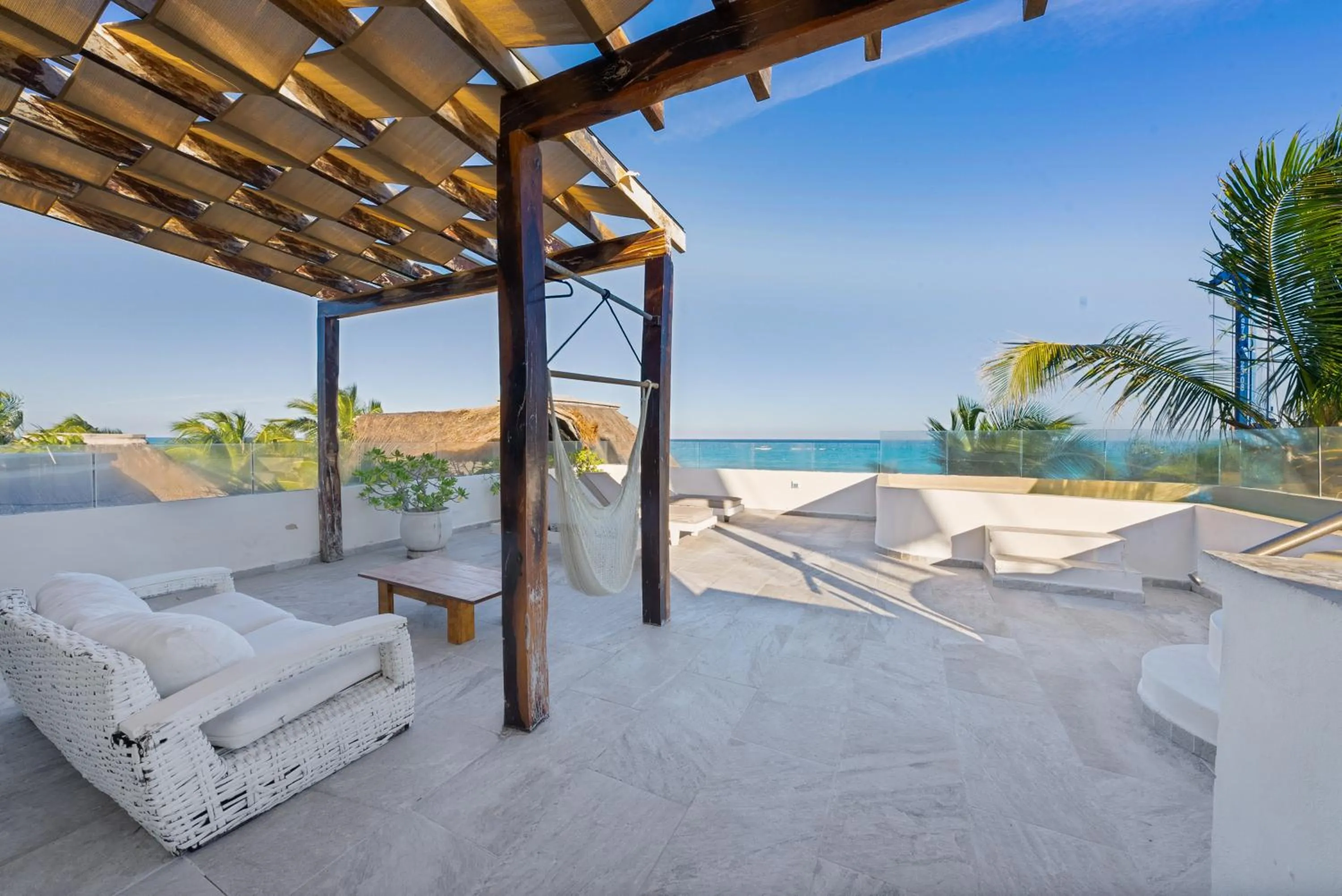 Balcony/Terrace in Playa Canek Beachfront Eco Hotel
