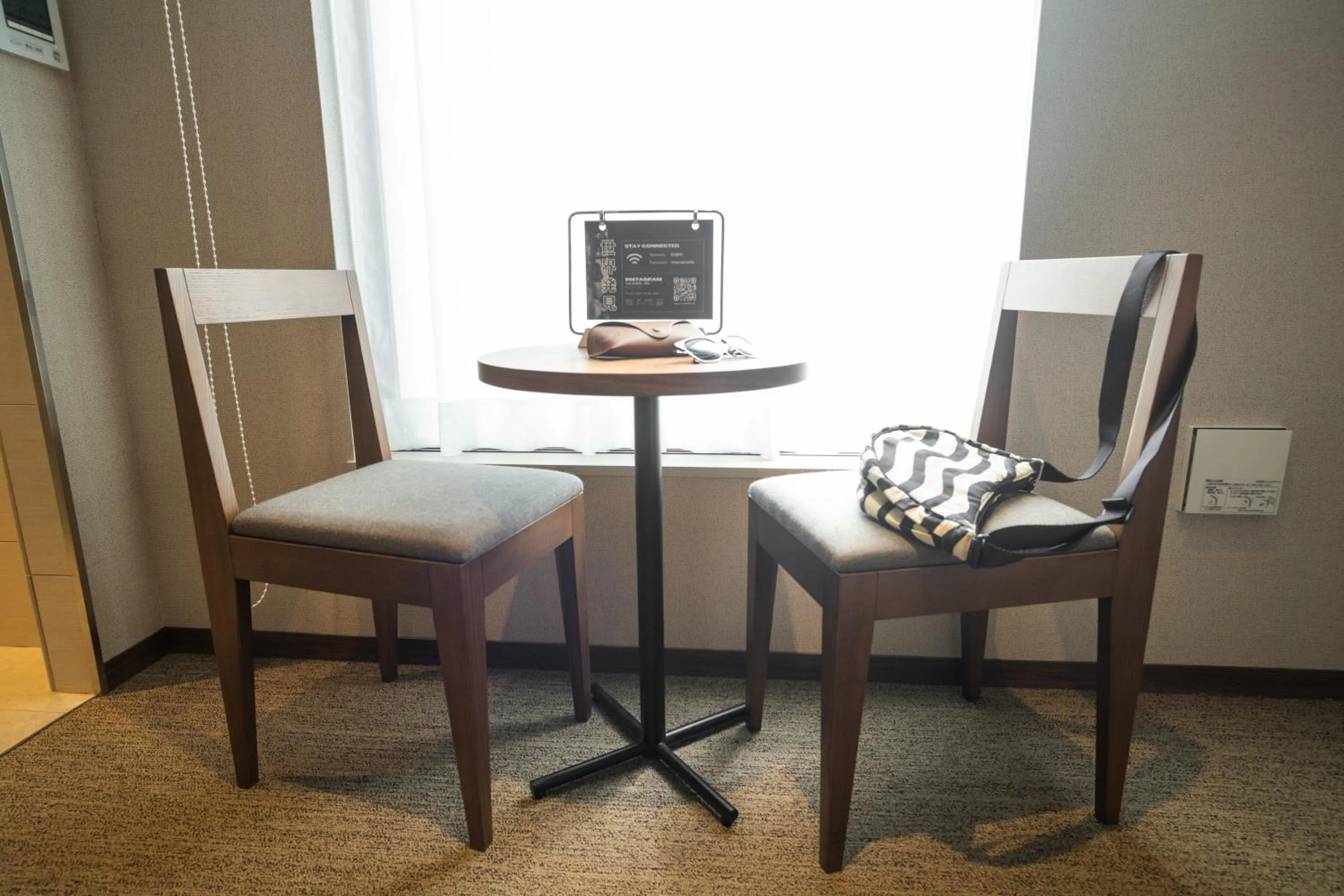 Seating area in KABIN Machi