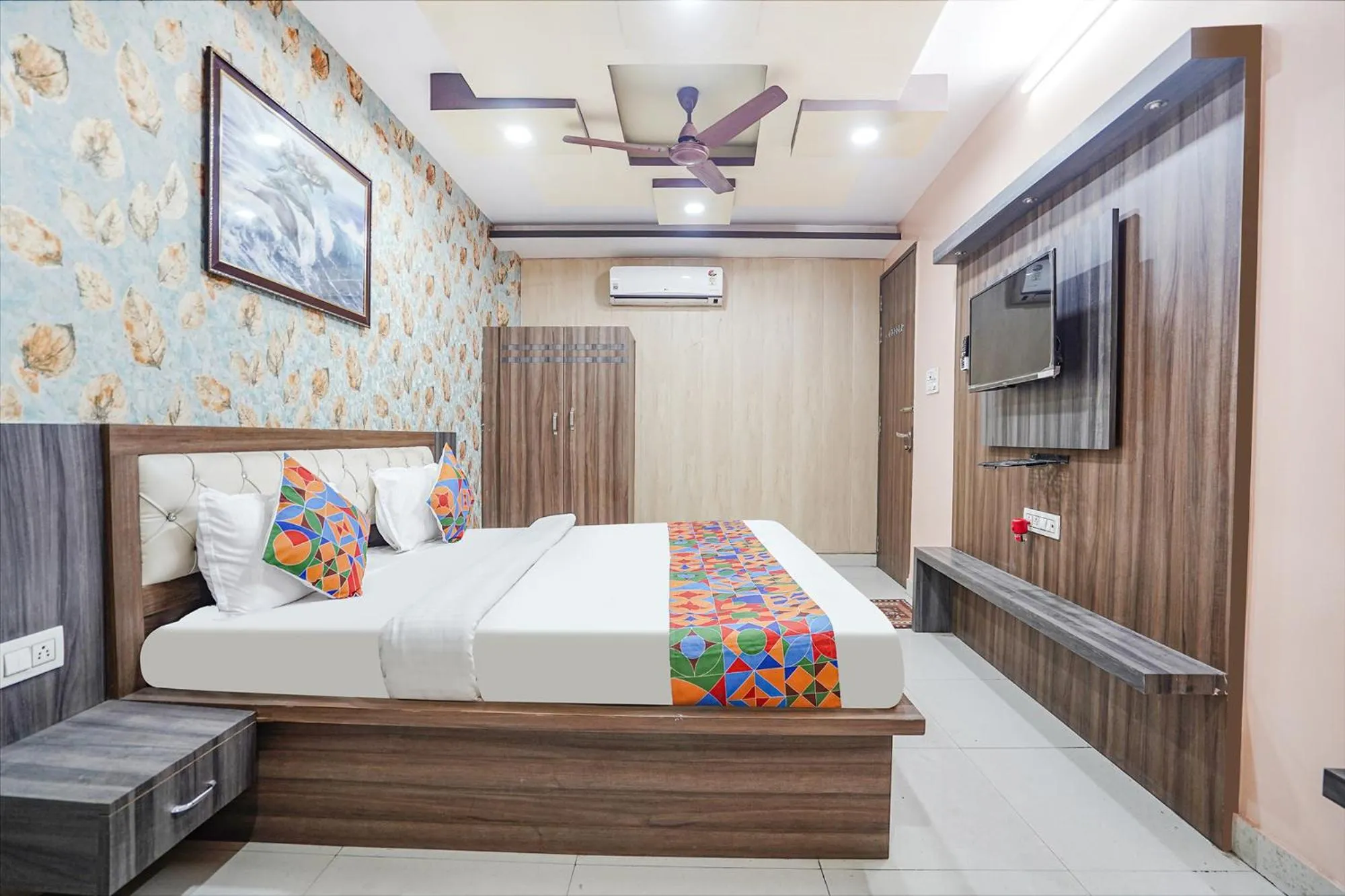 Bed in Super OYO Hotel O Rameshwaram Inn