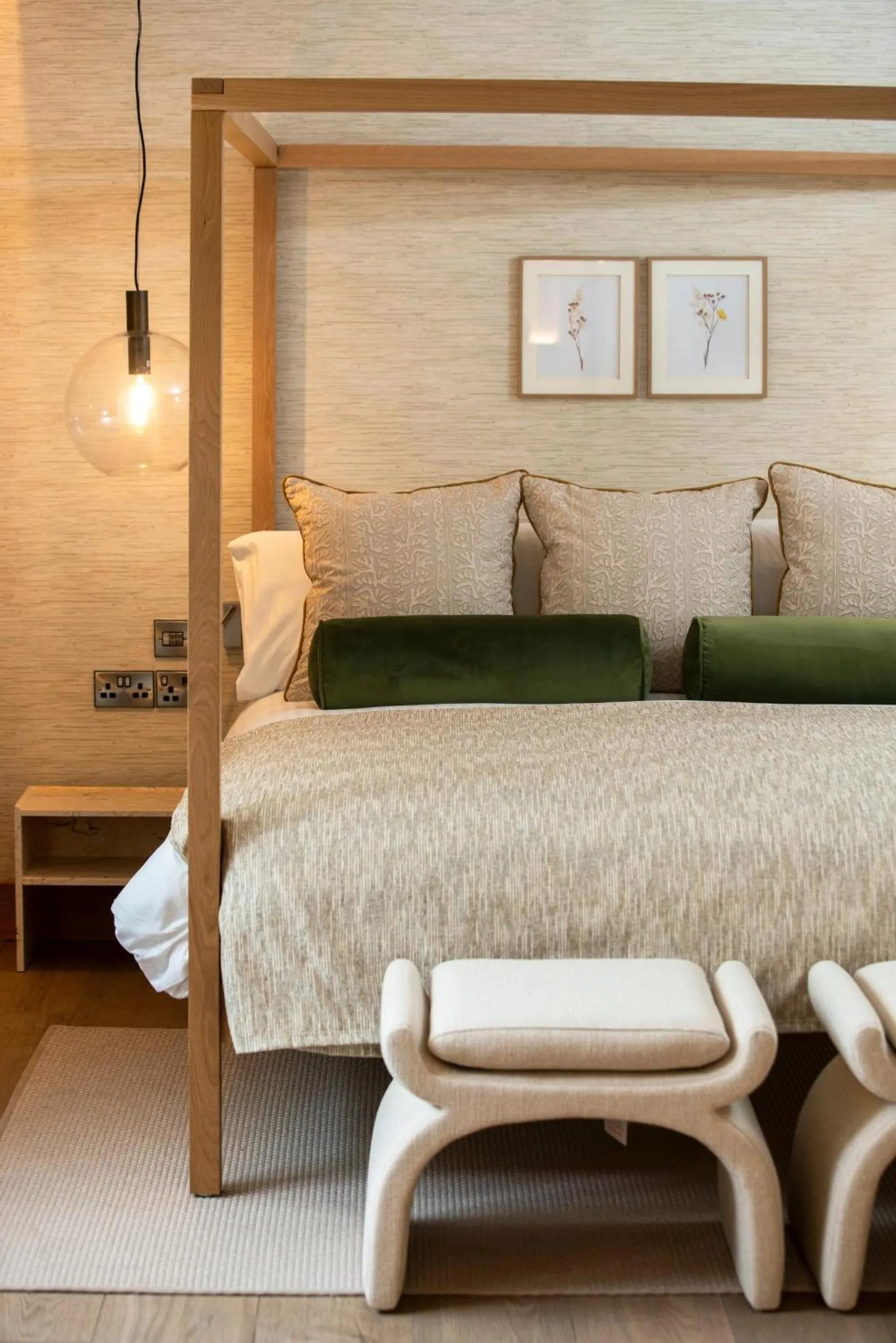 Bed in Boringdon Hall Hotel and Spa