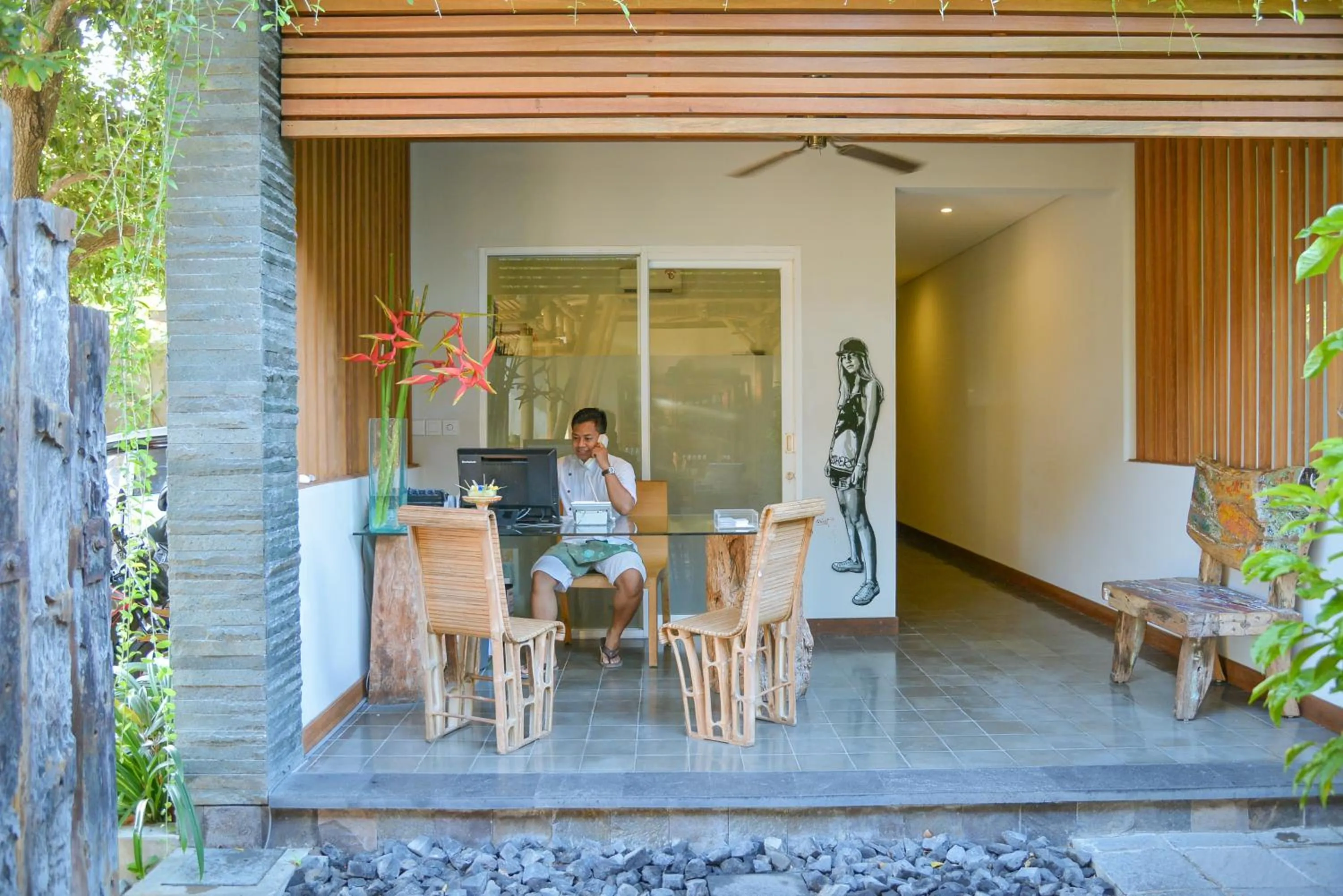 Lobby or reception in The Open House Jimbaran Bali