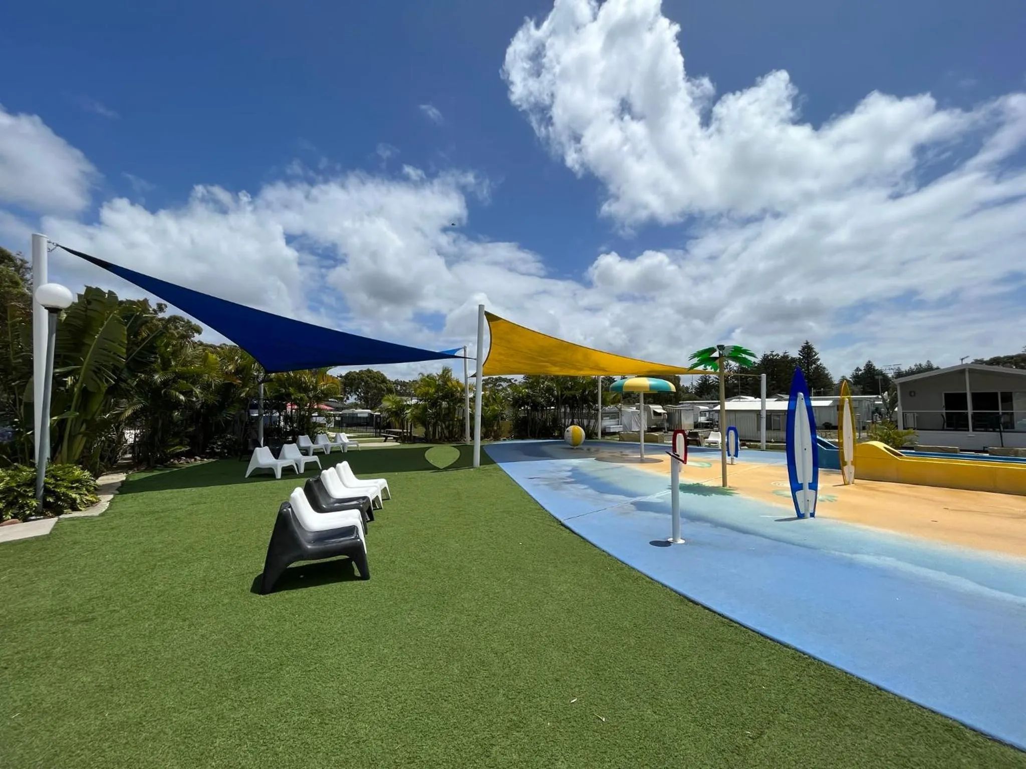 Aqua park in Shelly Beach Holiday Park