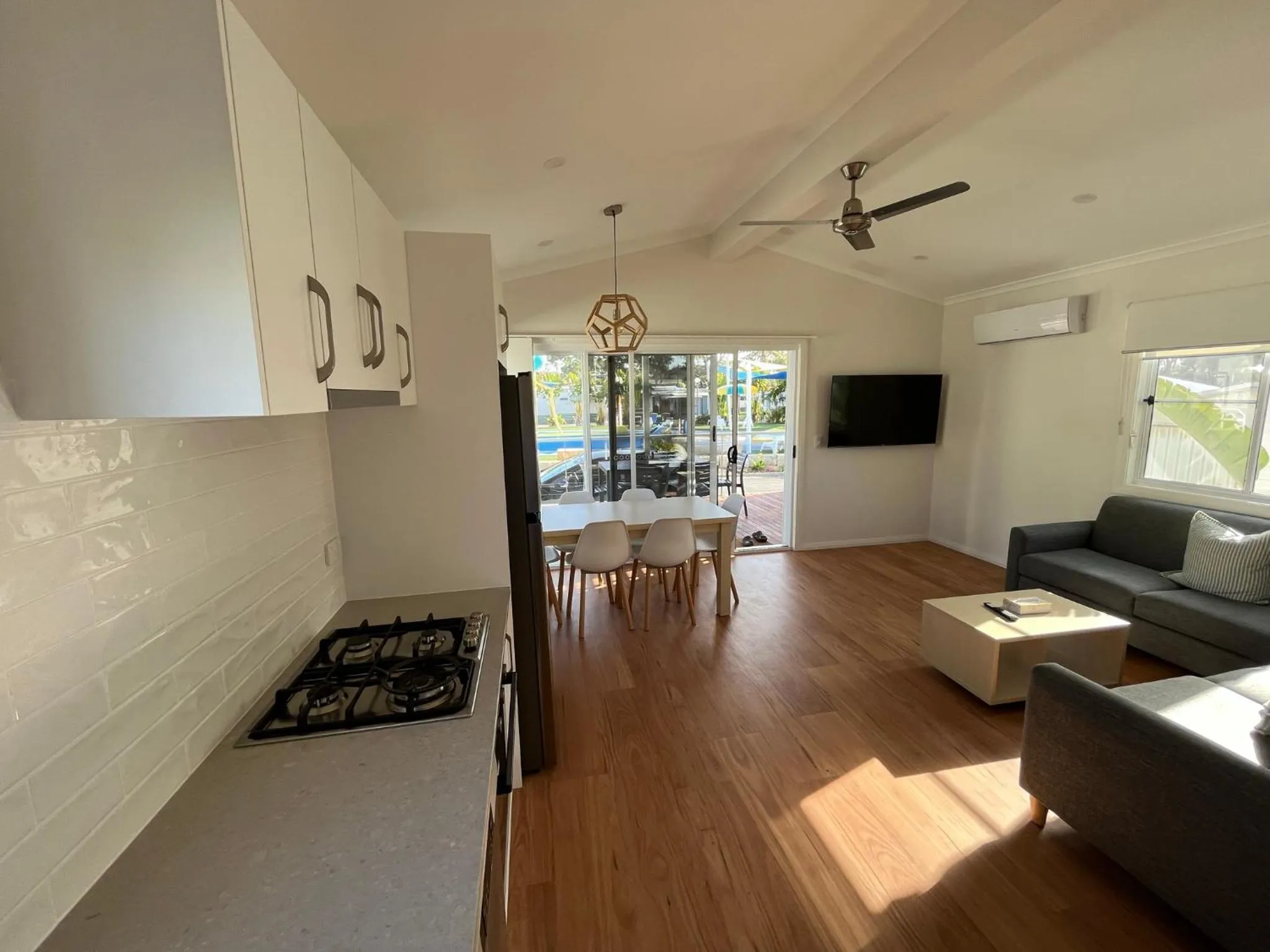 Living room in Shelly Beach Holiday Park
