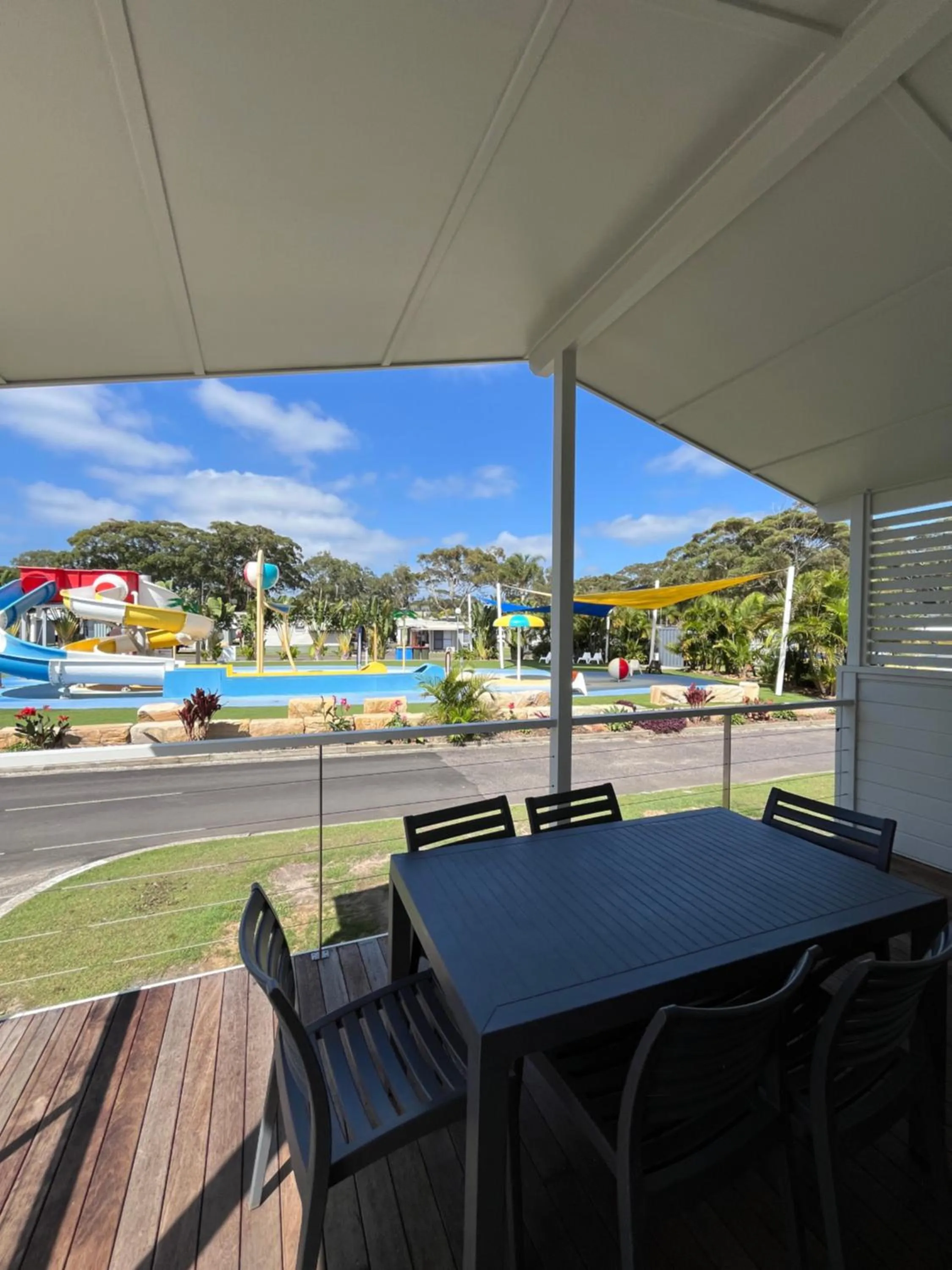 Pool view in Shelly Beach Holiday Park