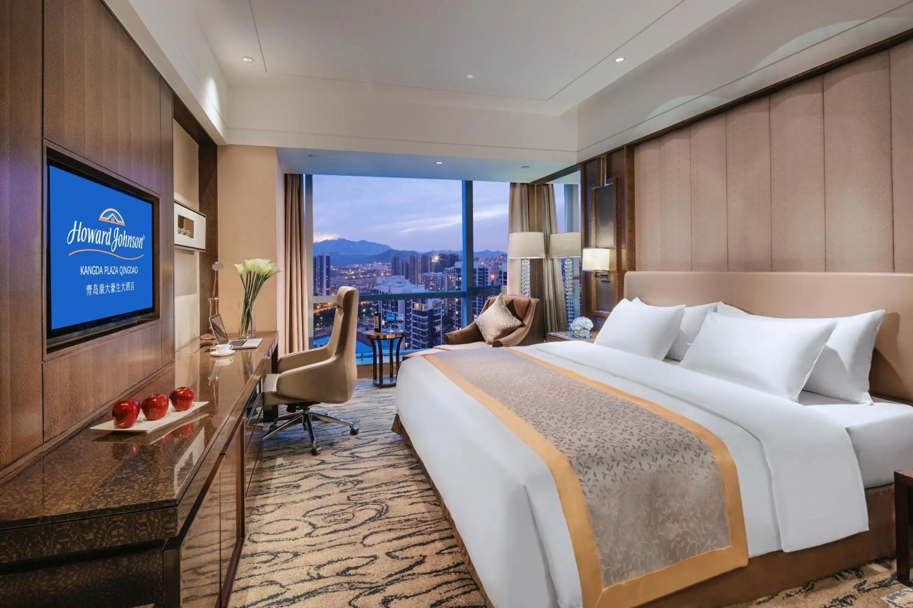 Bed in Kangda Howard Johnson Hotel Qingdao