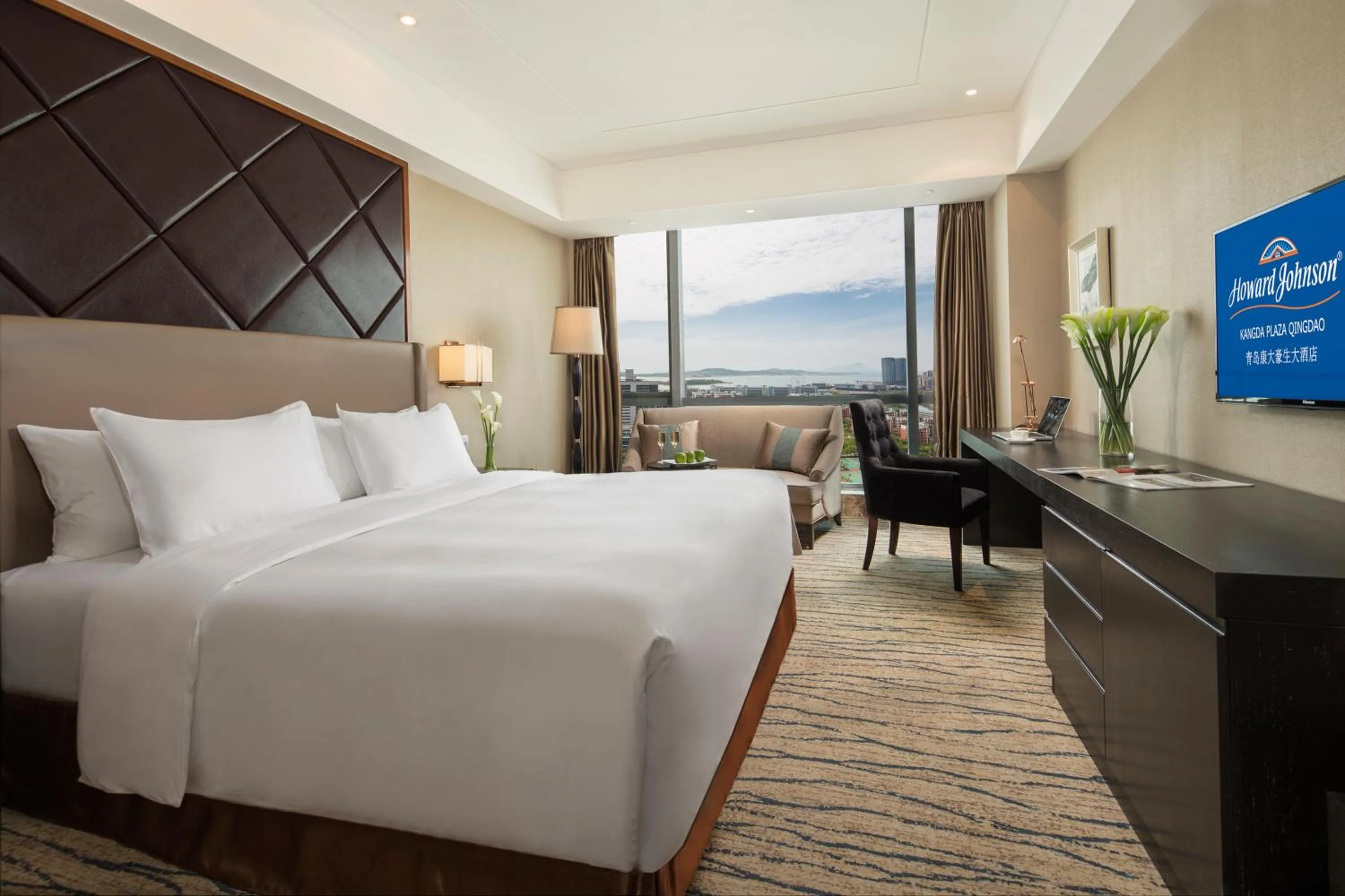 Bedroom, Bed in Kangda Howard Johnson Hotel Qingdao