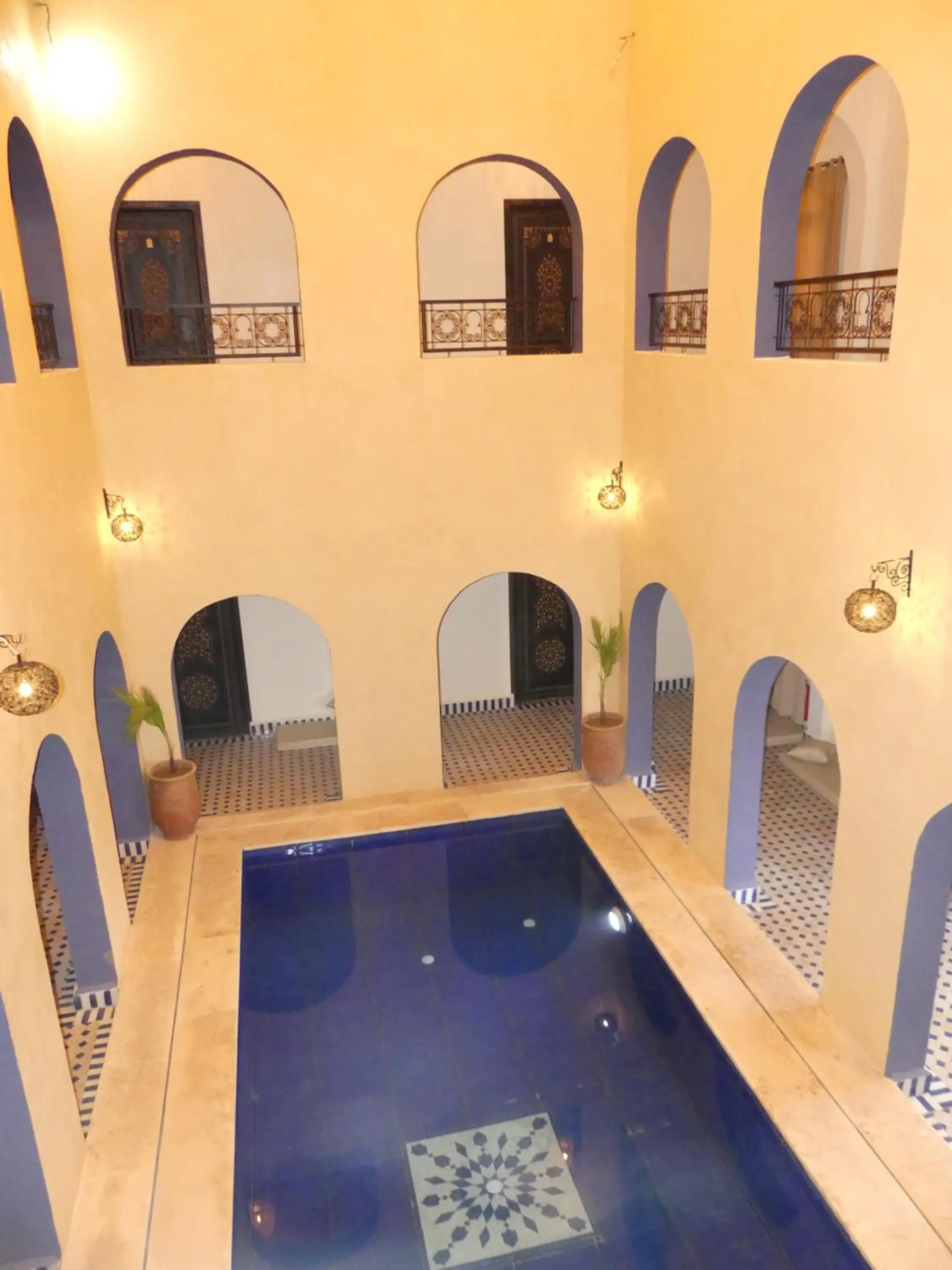 Pool view in Riad La Luna