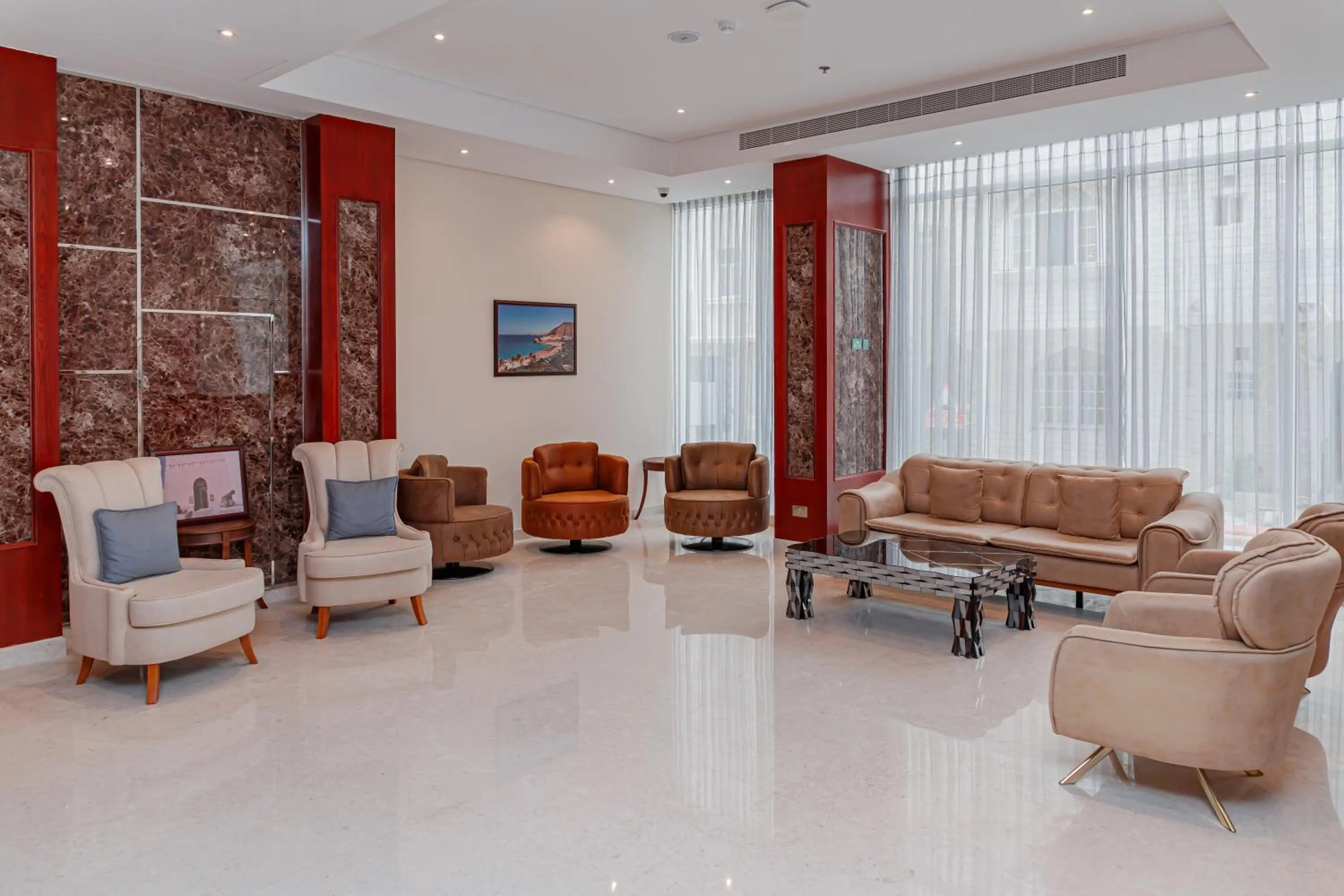 Seating area in Salalah International Hotel